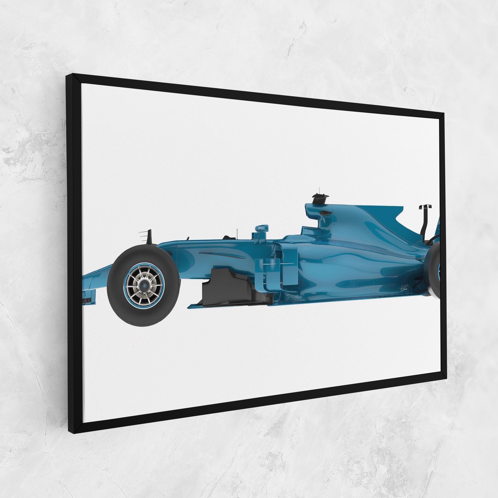 Obraz na Płótnie Blue F1 Toy mockup 1