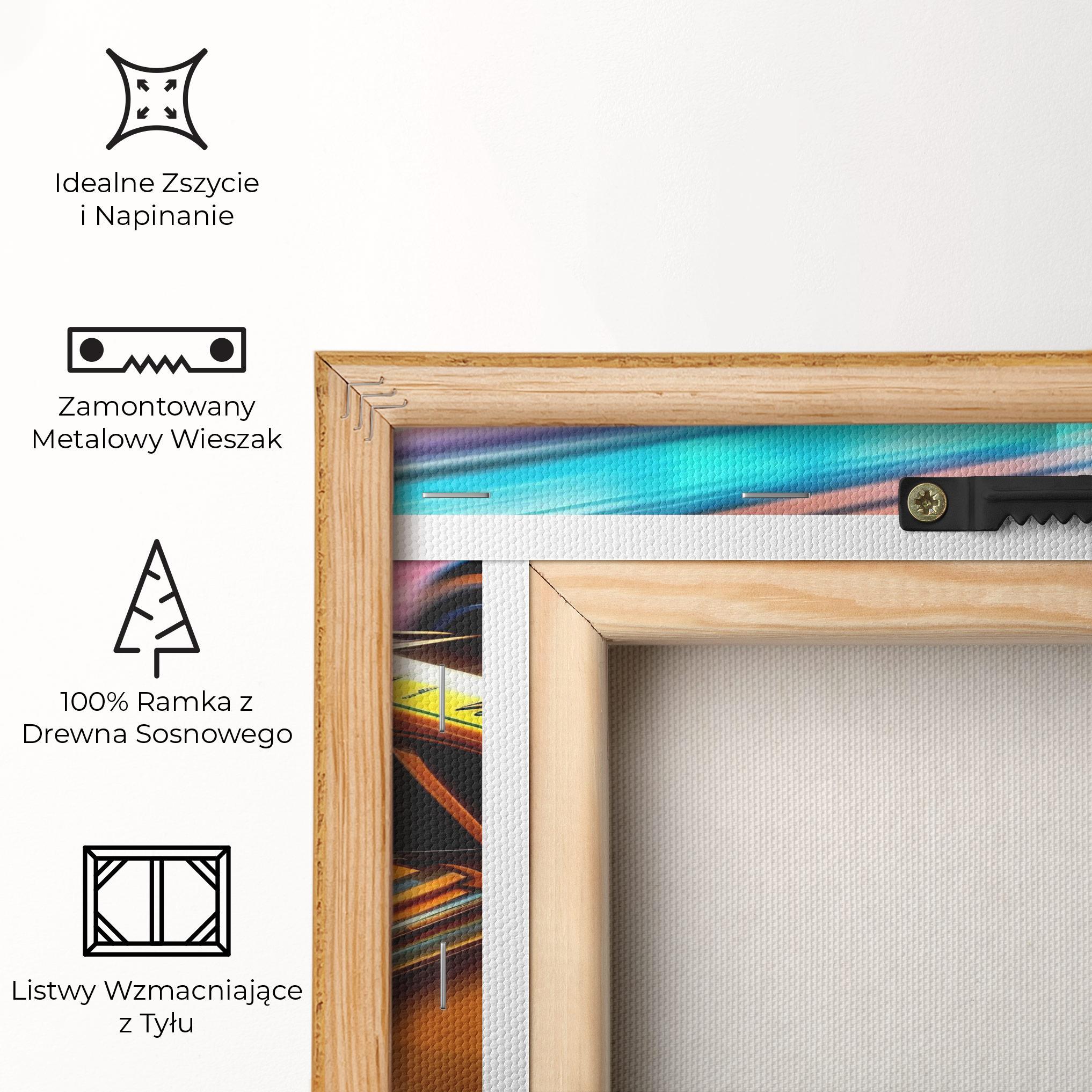 Obraz na Płótnie Yellow Blue F1 mockup 5