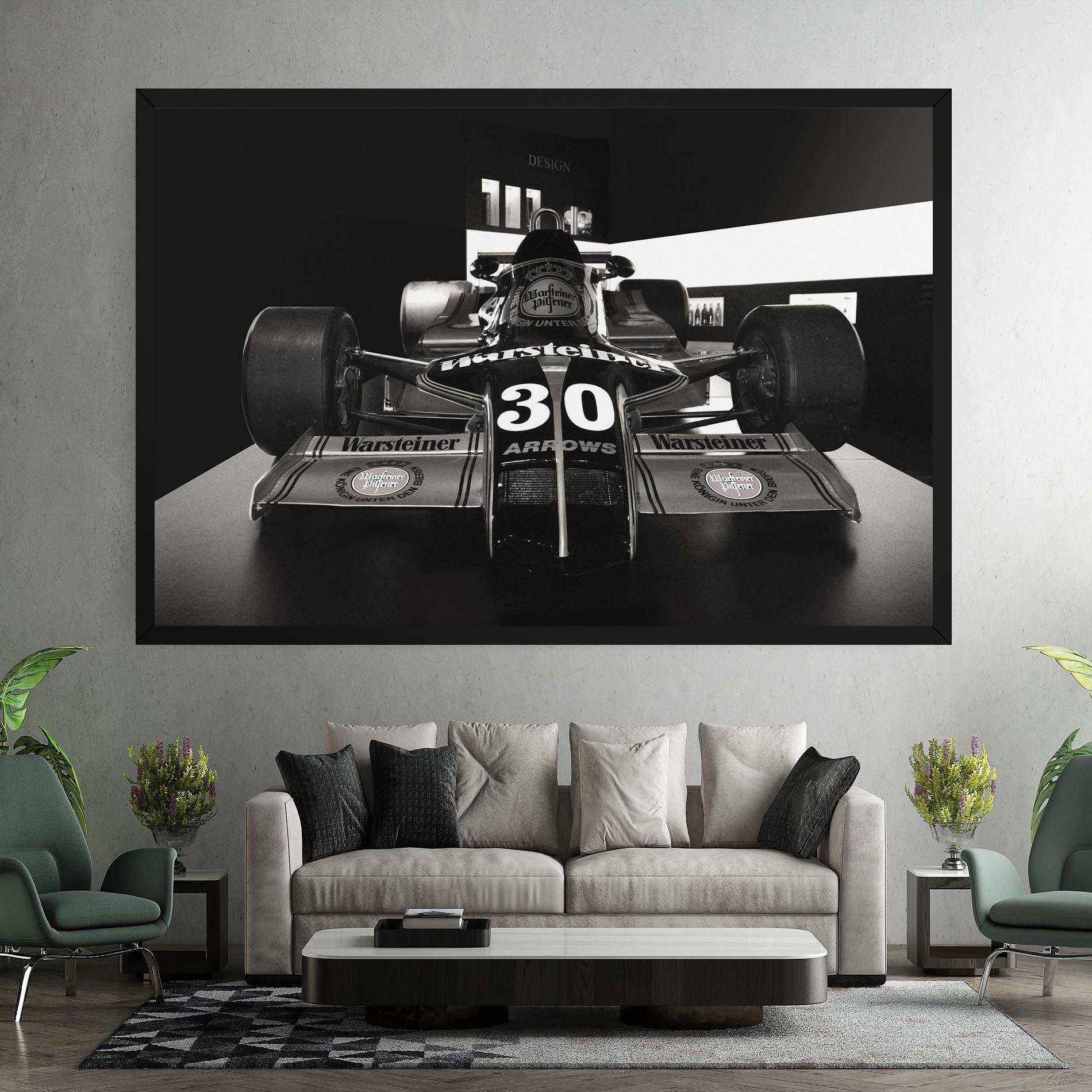 Obraz na Płótnie Formula 1 Car Grey mockup 7