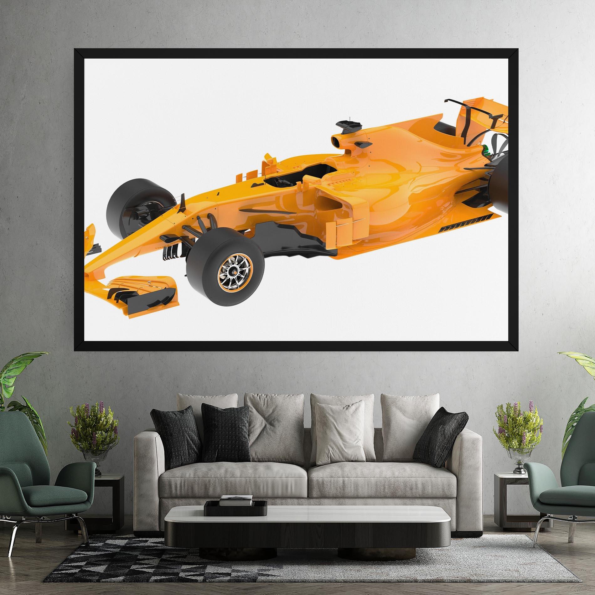 Obraz na Płótnie Yellow F1 Toy mockup 7