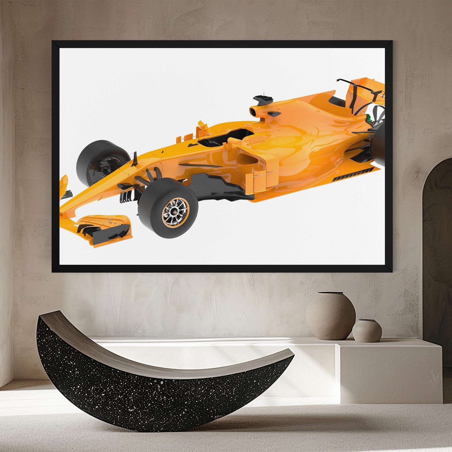 Obraz na Płótnie Yellow F1 Toy mockup 8