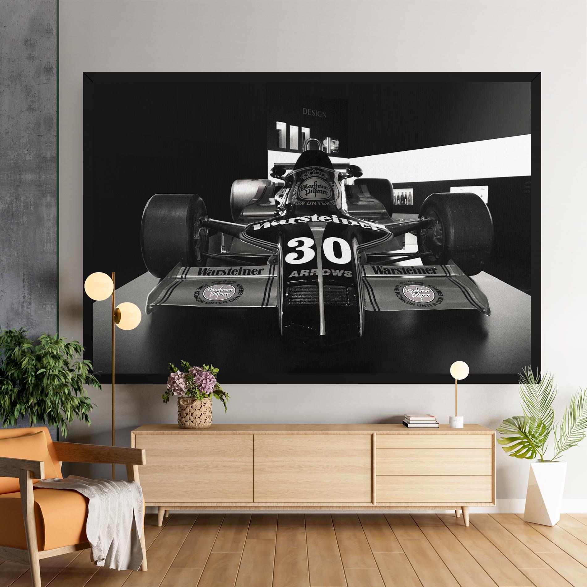 Obraz na Płótnie Formula 1 Car Grey mockup 9