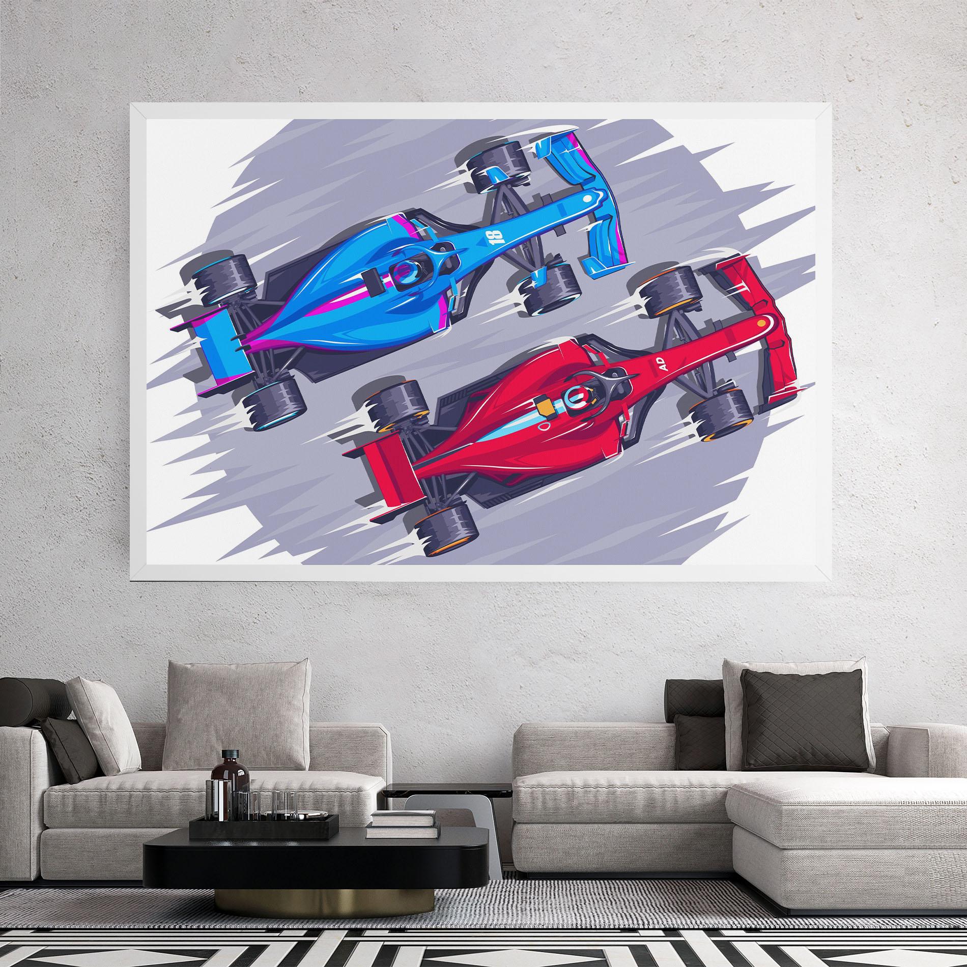 Obraz na Płótnie Bolides mockup 2