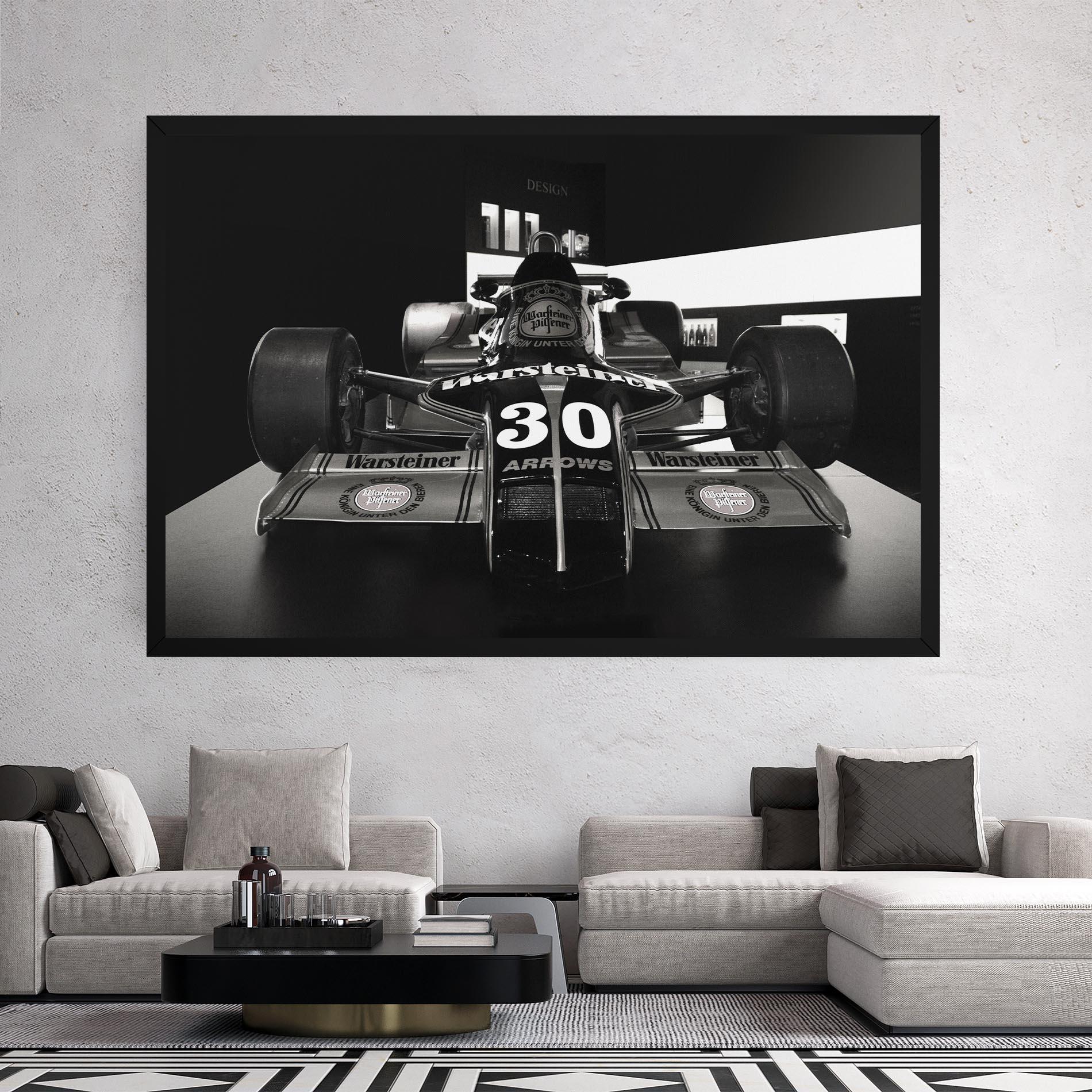 Obraz na Płótnie Formula 1 Car Grey mockup 2
