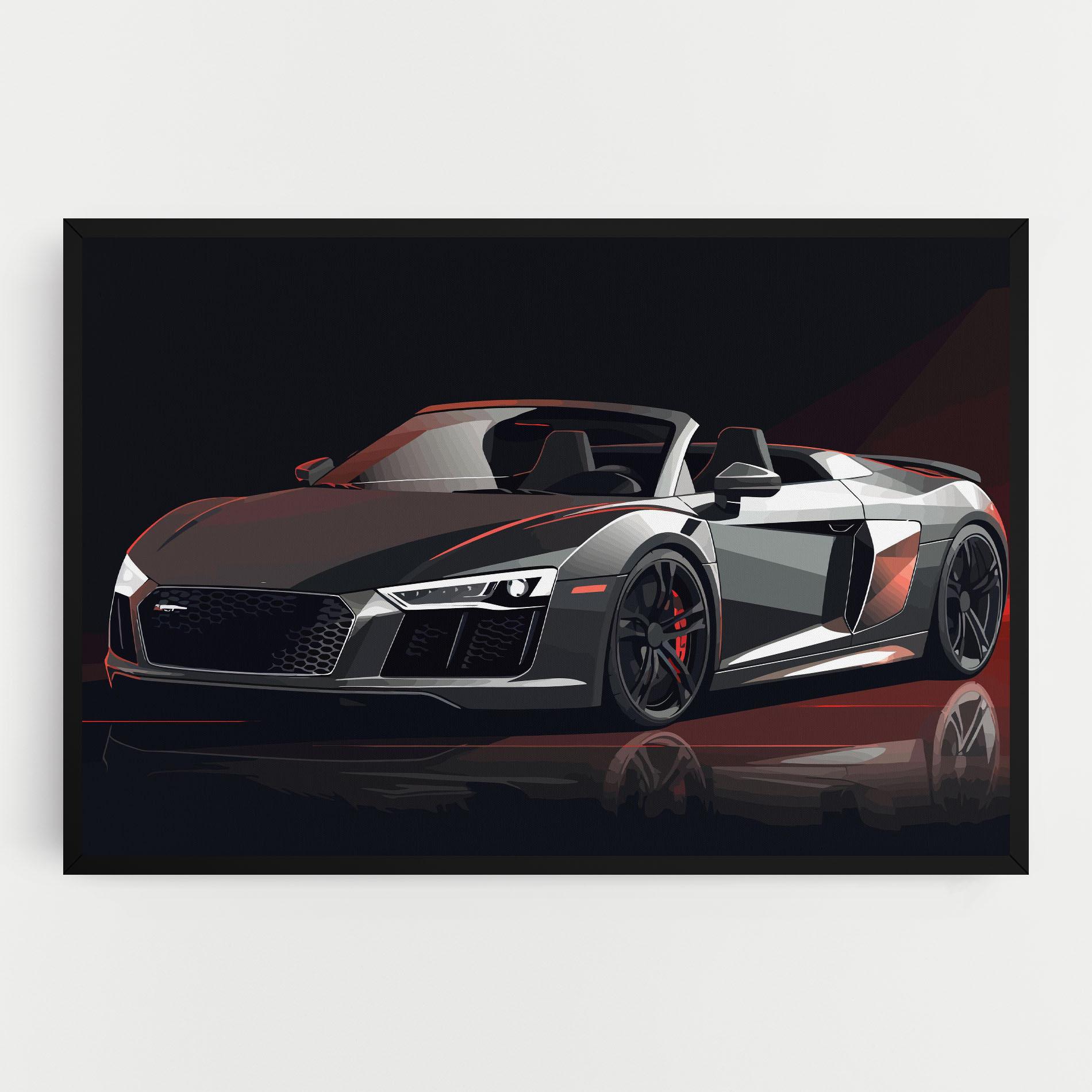 Obraz na Płótnie Cool Grey Car mockup 0