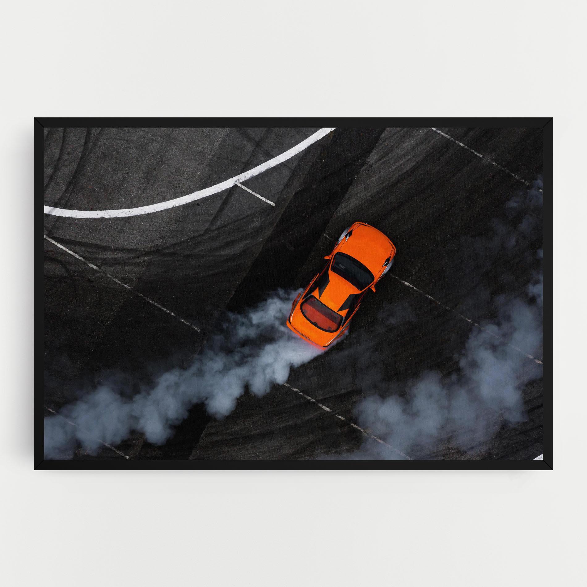 Obraz na Płótnie Orange Proche Drifting mockup 0