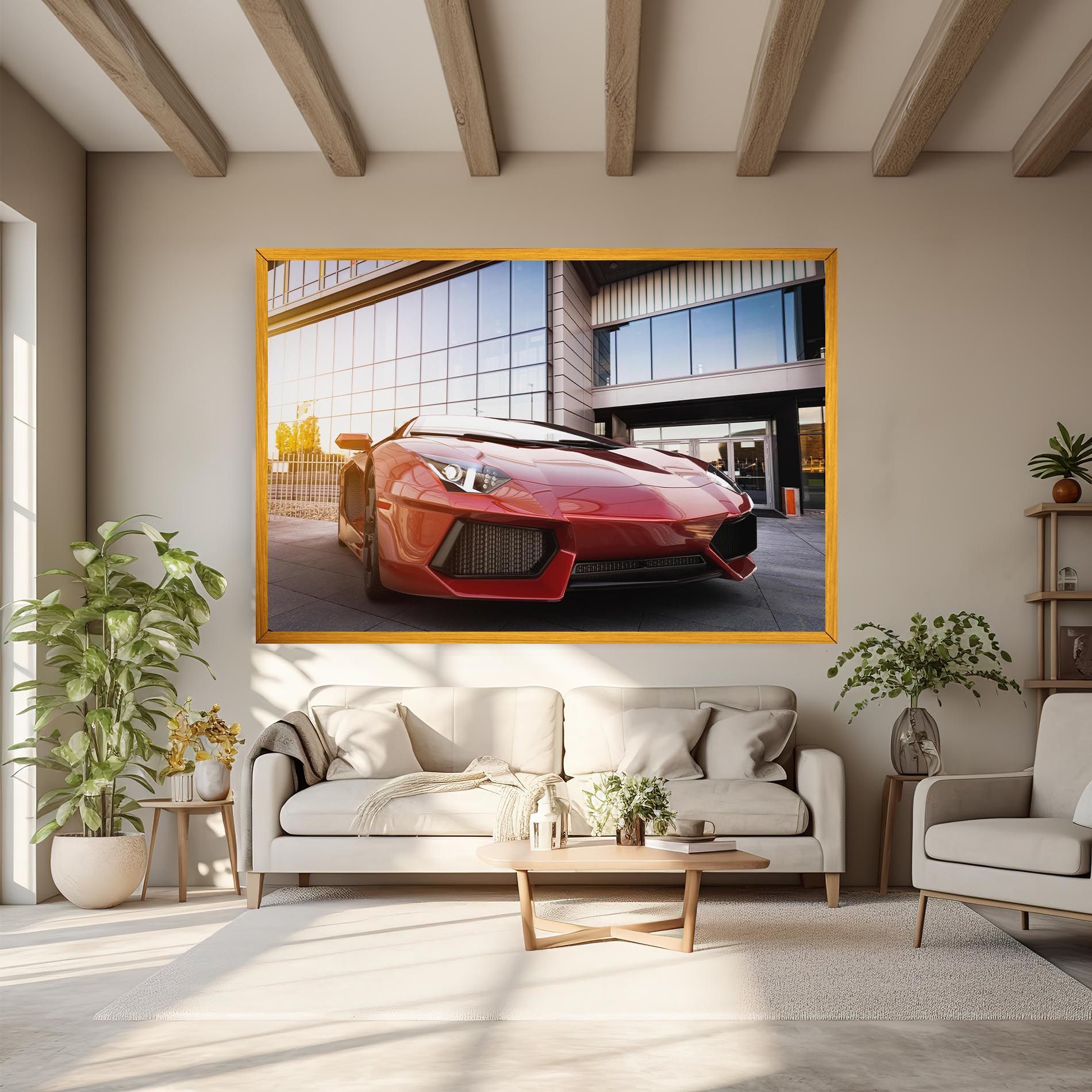 Red Lambo Outside mockup 6