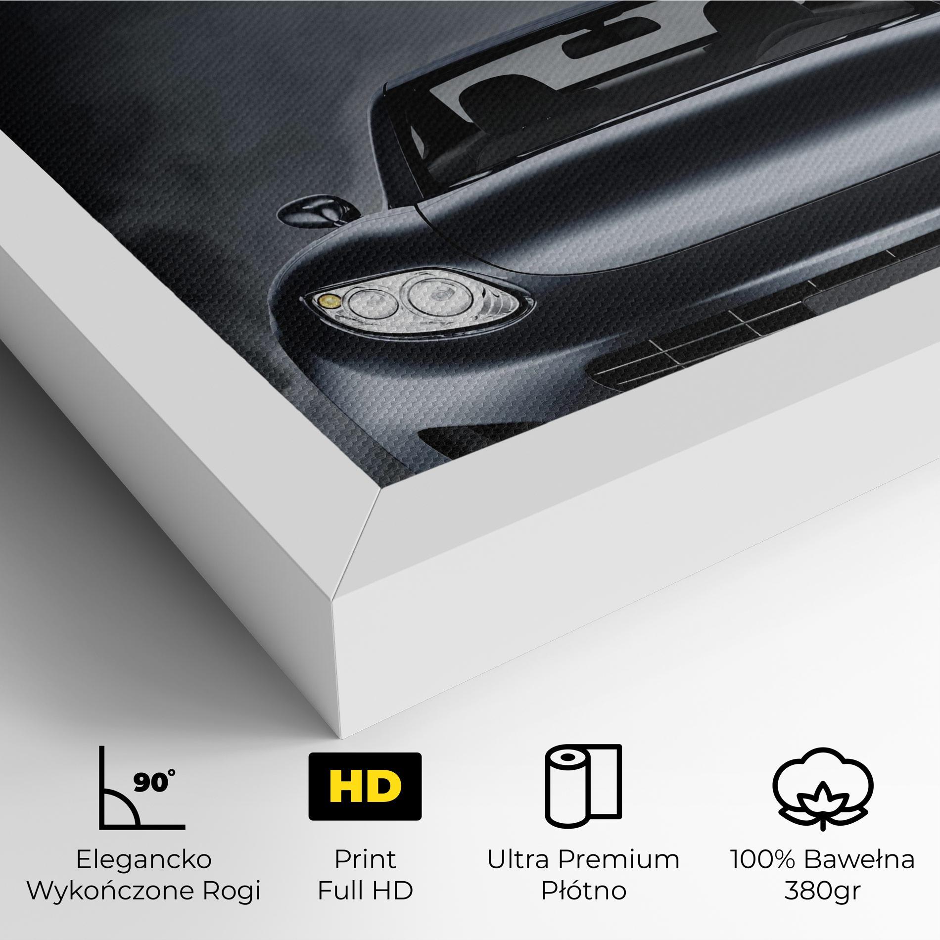 Obraz na Płótnie Black Front Car mockup 4