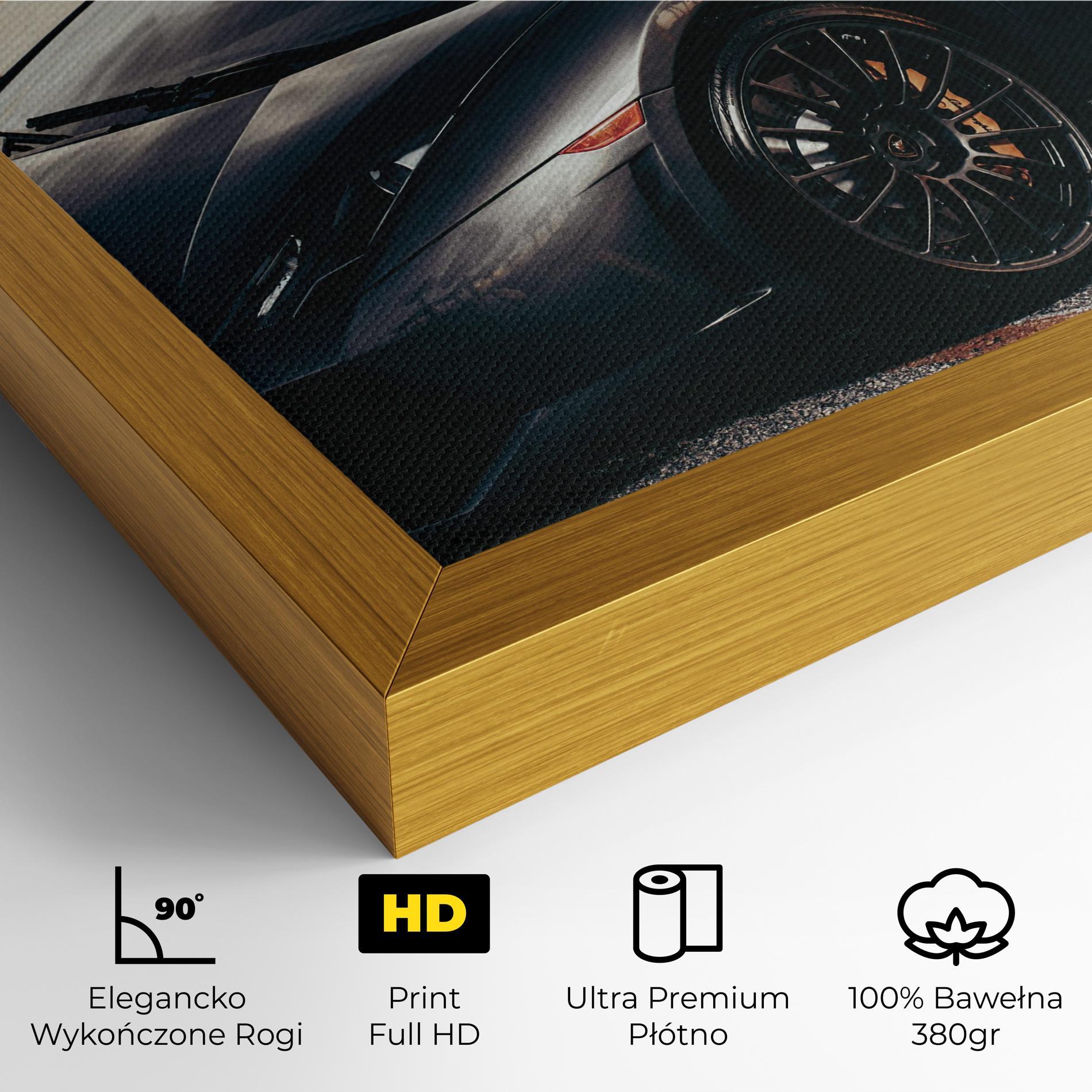 Obraz na Płótnie Black Lambo Sea mockup 4