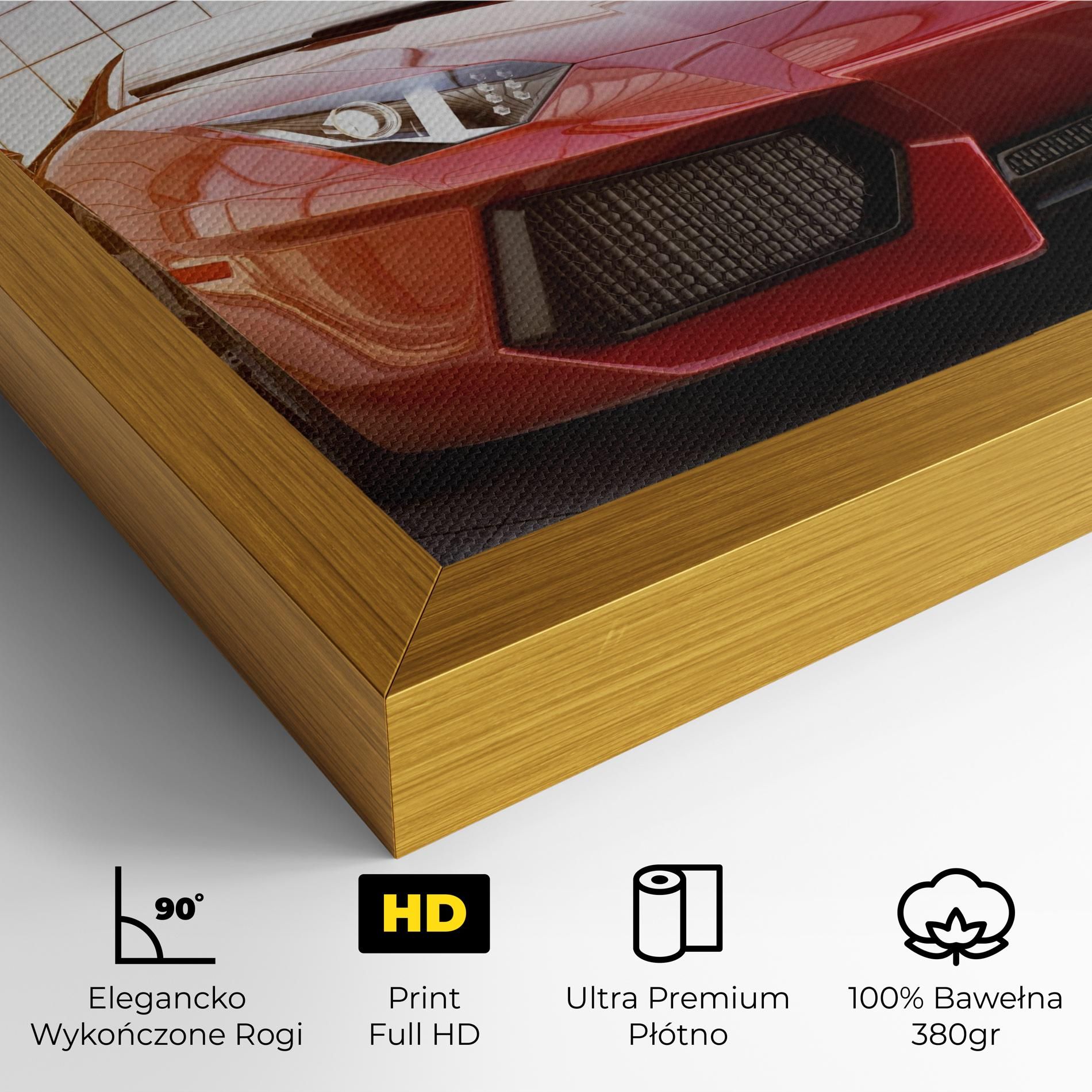 Red Lambo Outside mockup 4