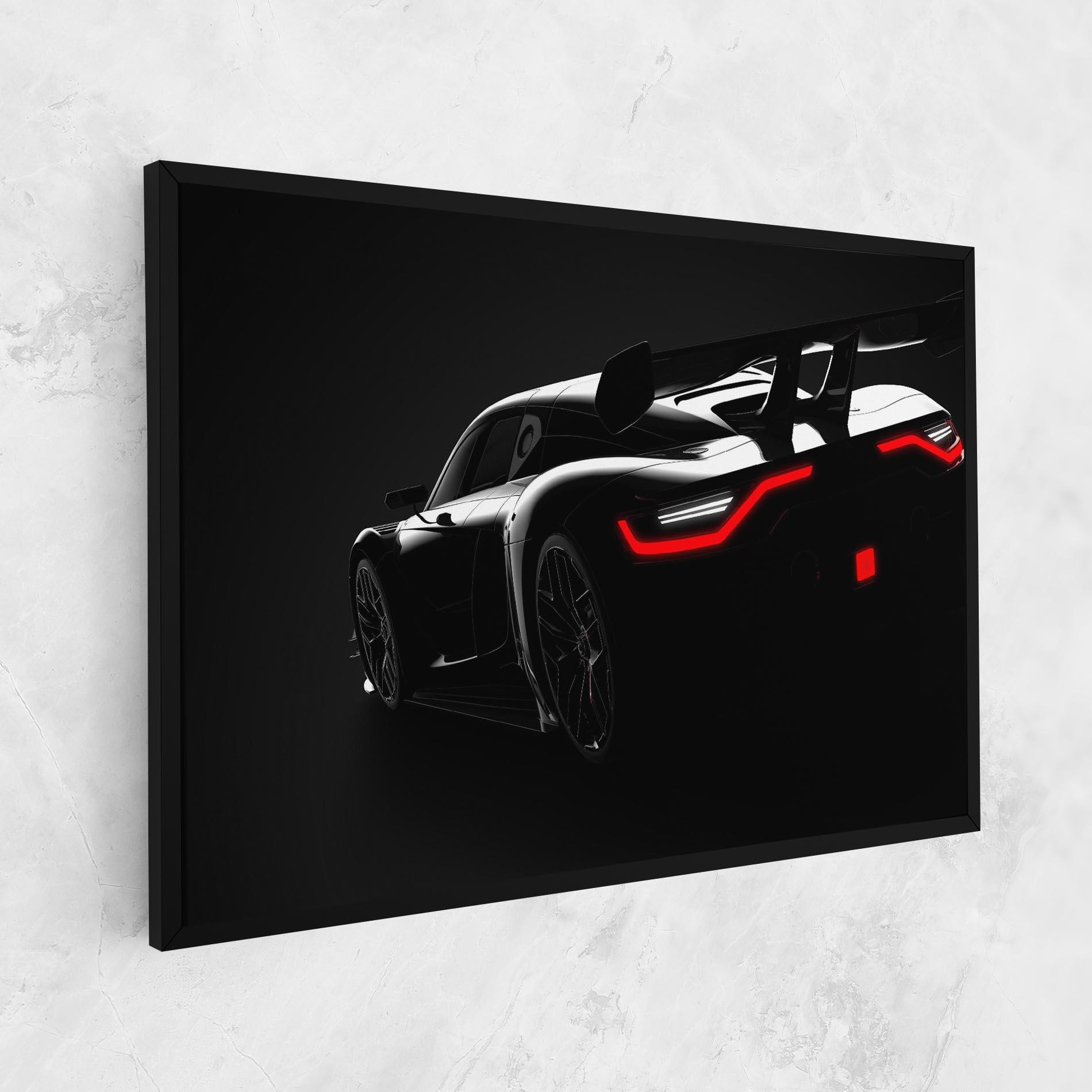 Obraz na Płótnie Black Hypercar Car mockup 1