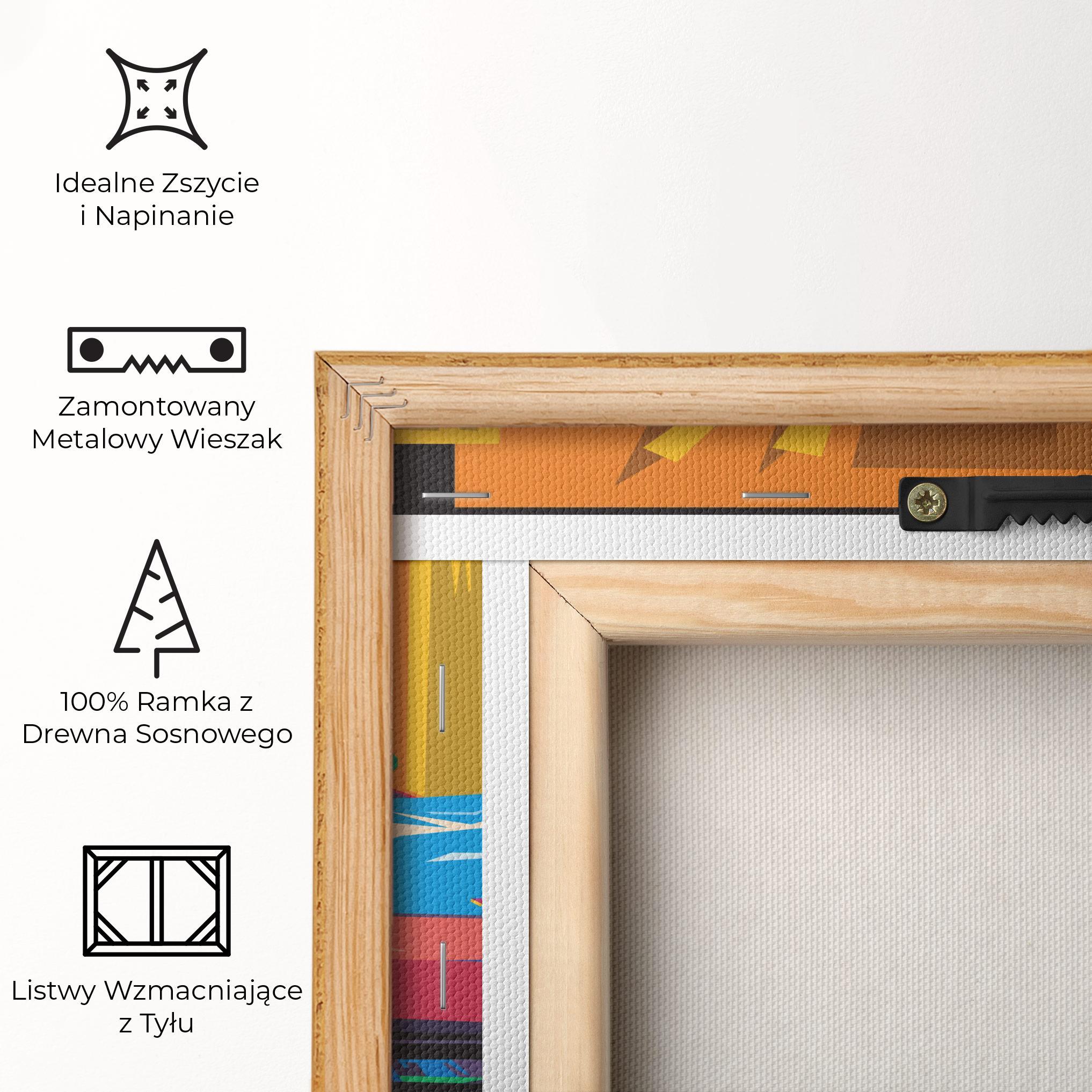 Obraz na Płótnie Colorful Sport Car mockup 5