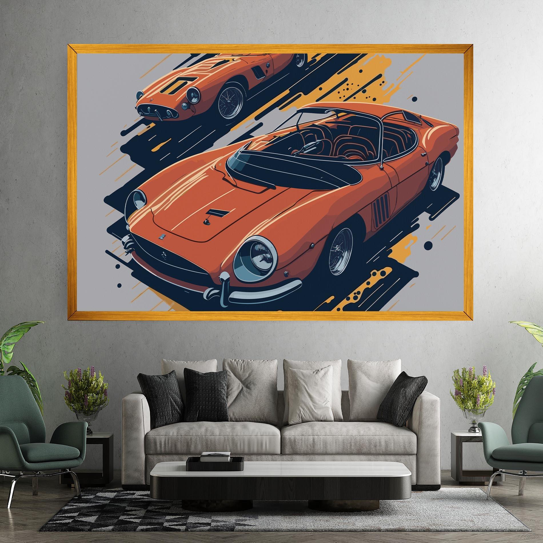 Obraz na Płótnie Ferrari 250 Gto mockup 7