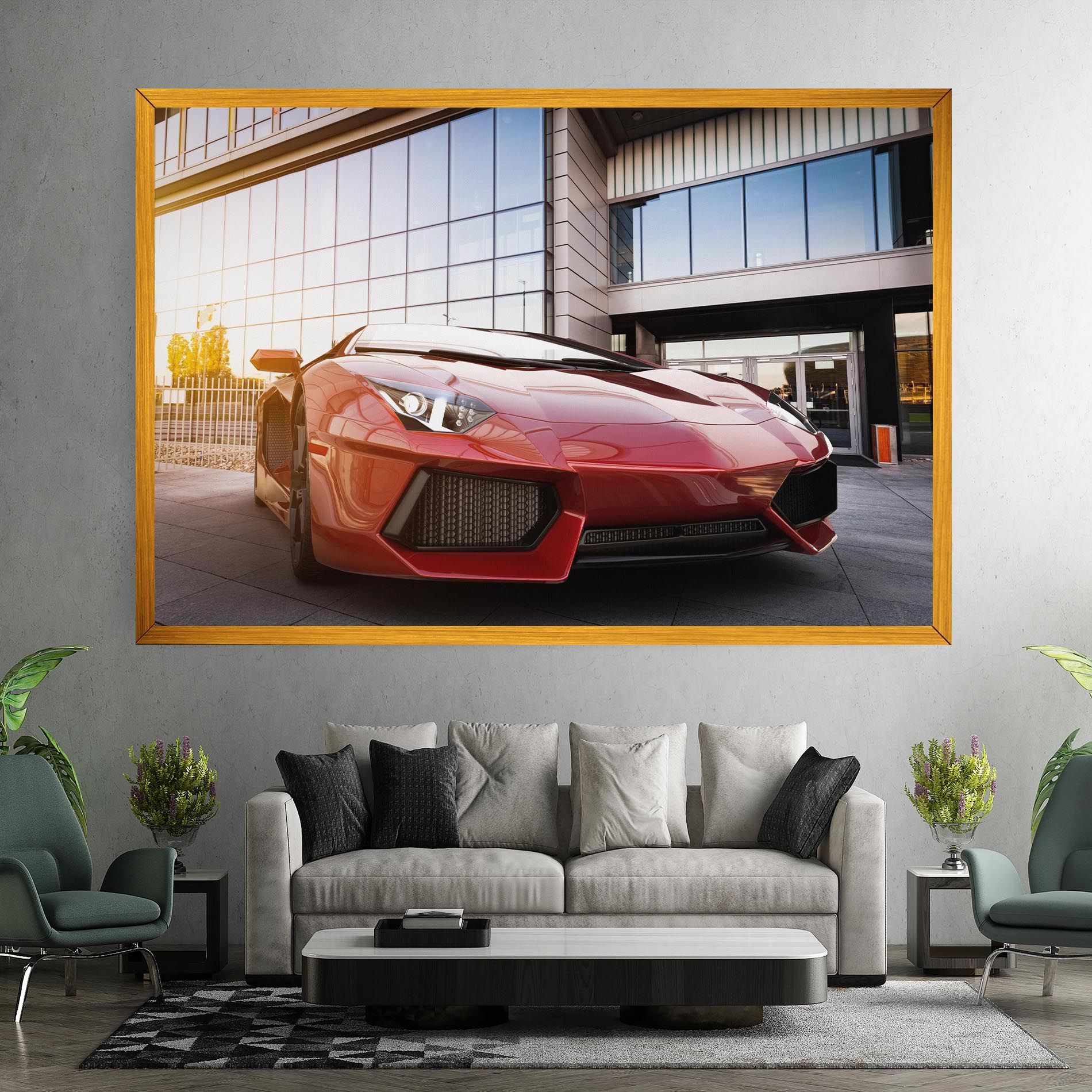 Red Lambo Outside mockup 7