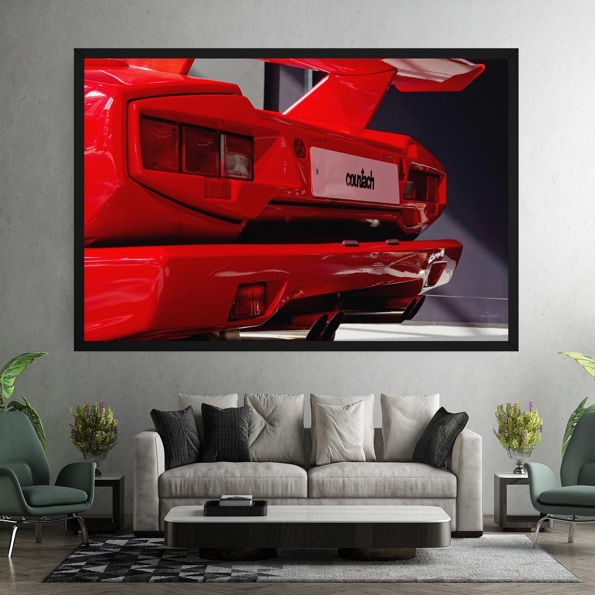 Red Rear Countach mockup 7