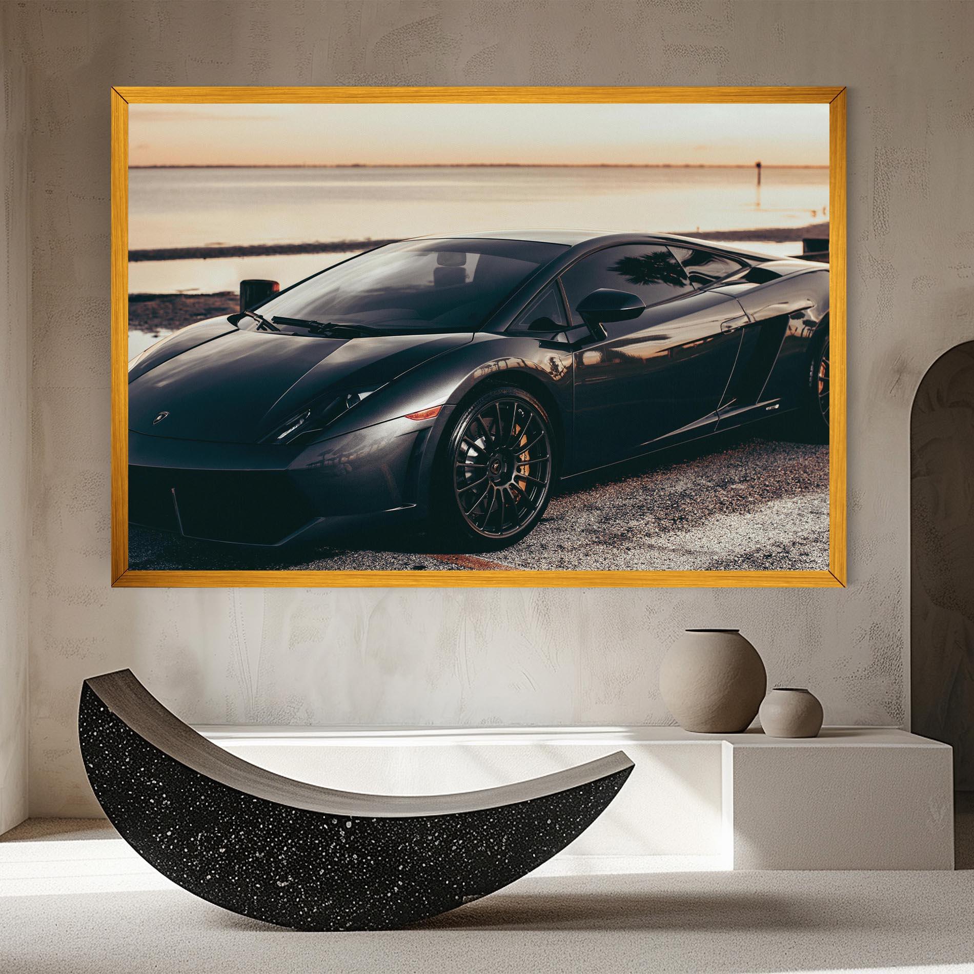 Obraz na Płótnie Black Lambo Sea mockup 8