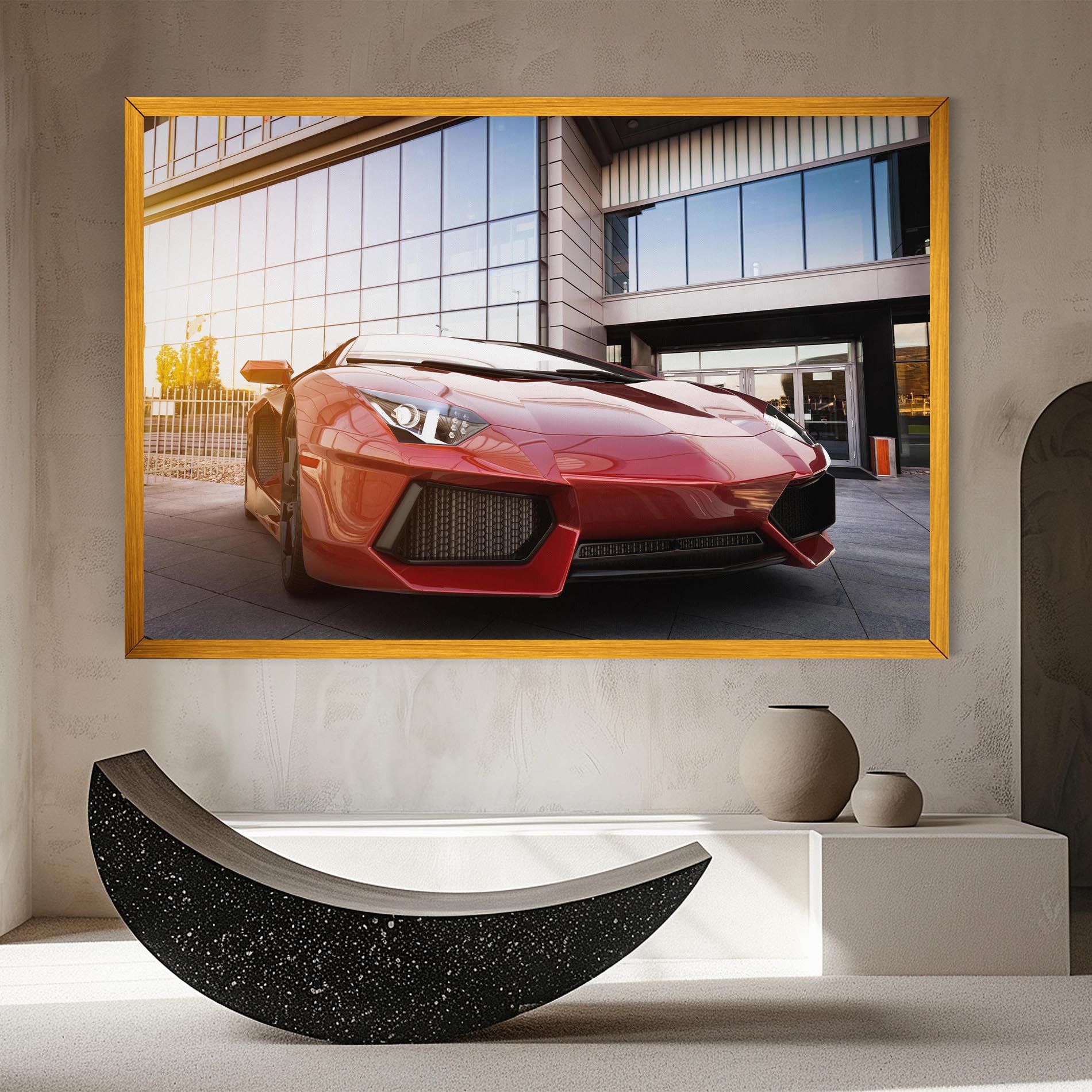 Red Lambo Outside mockup 8