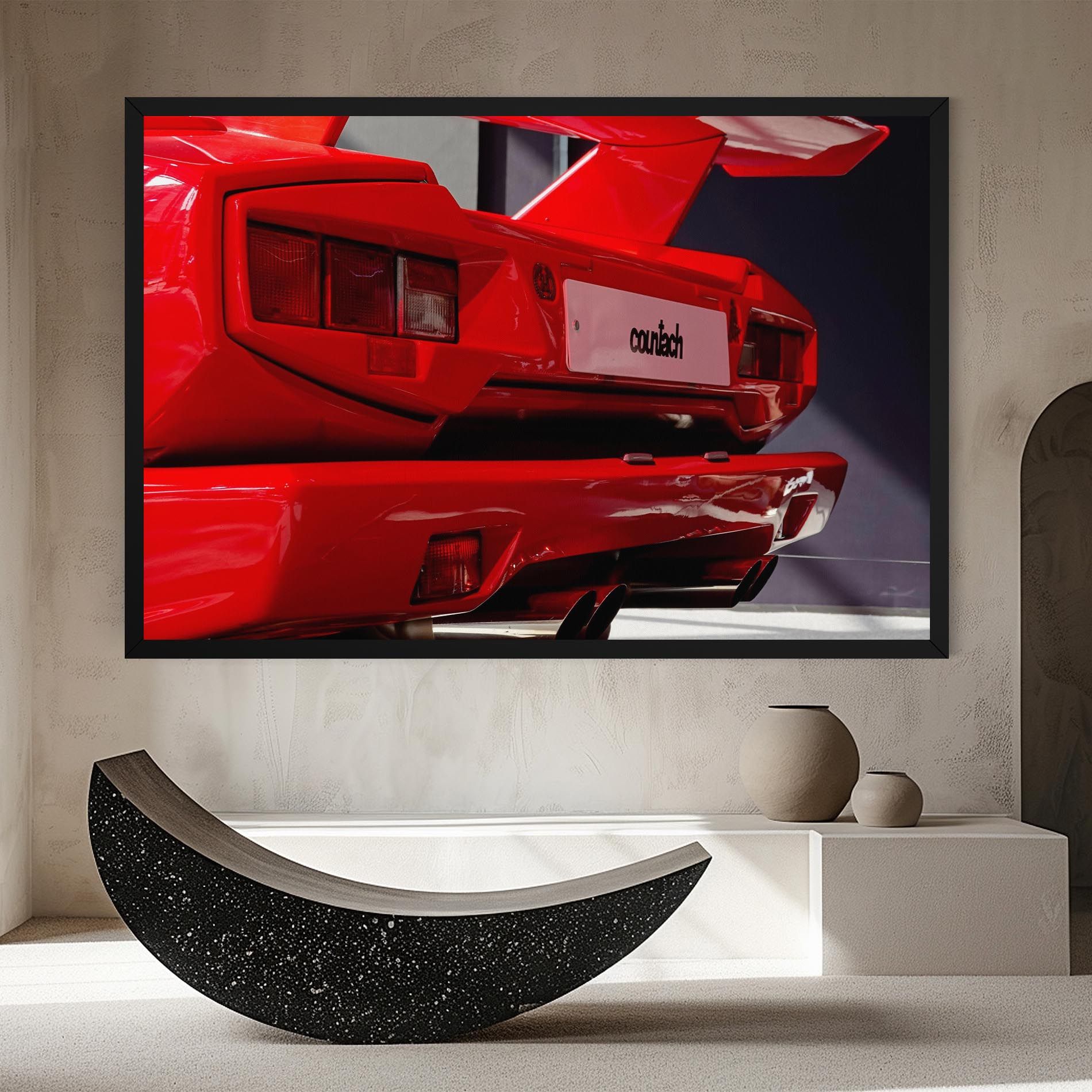 Red Rear Countach mockup 8