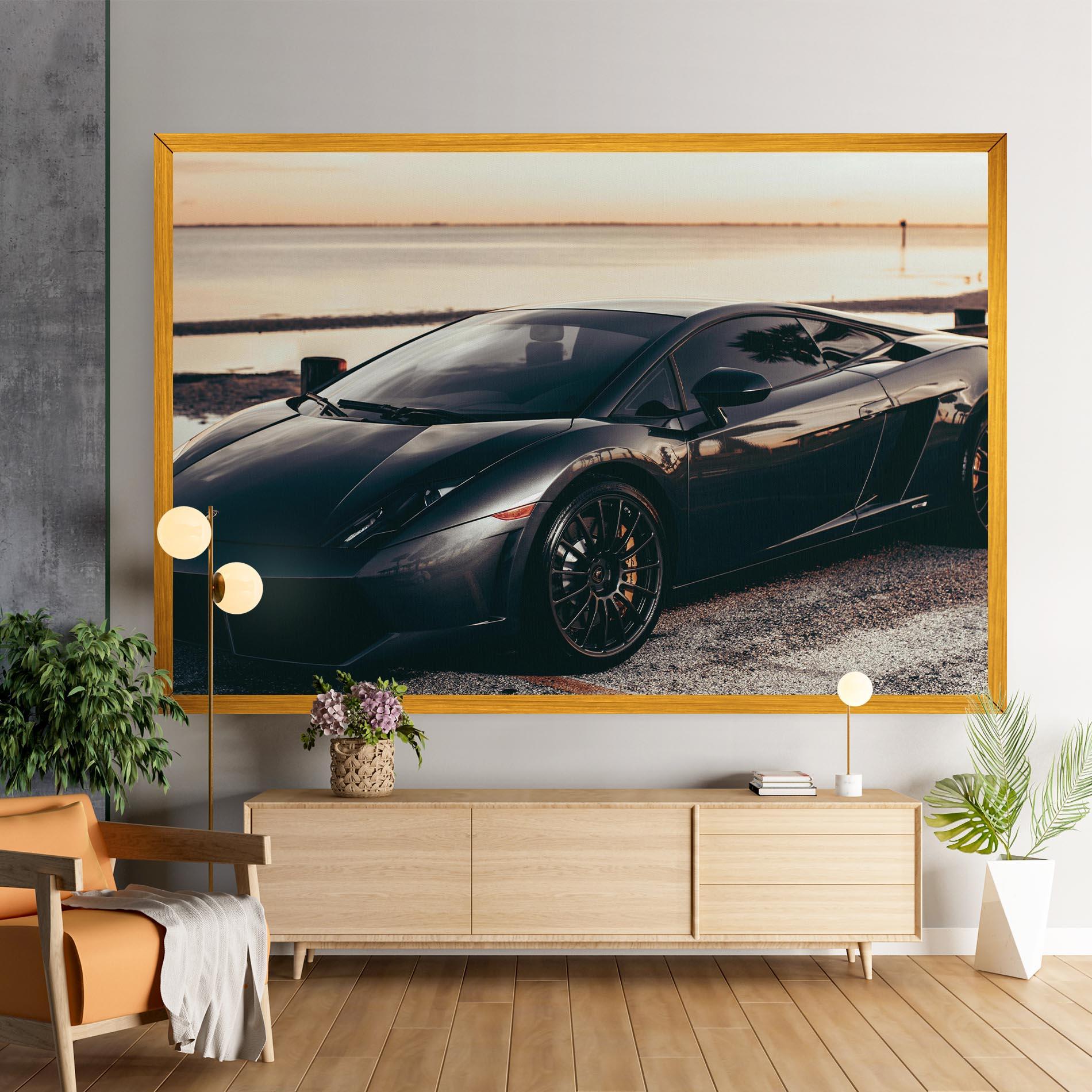 Obraz na Płótnie Black Lambo Sea mockup 9