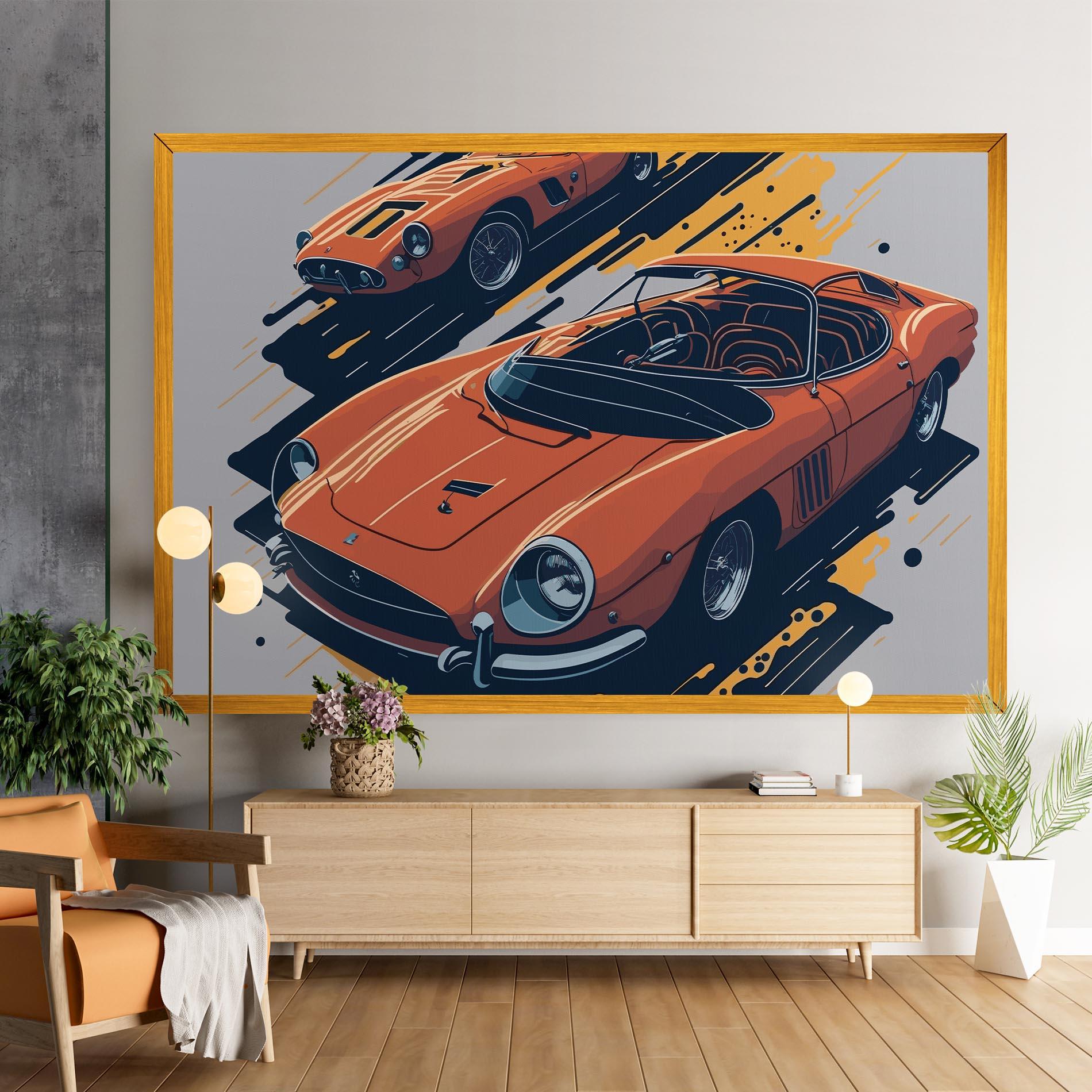 Obraz na Płótnie Ferrari 250 Gto mockup 9