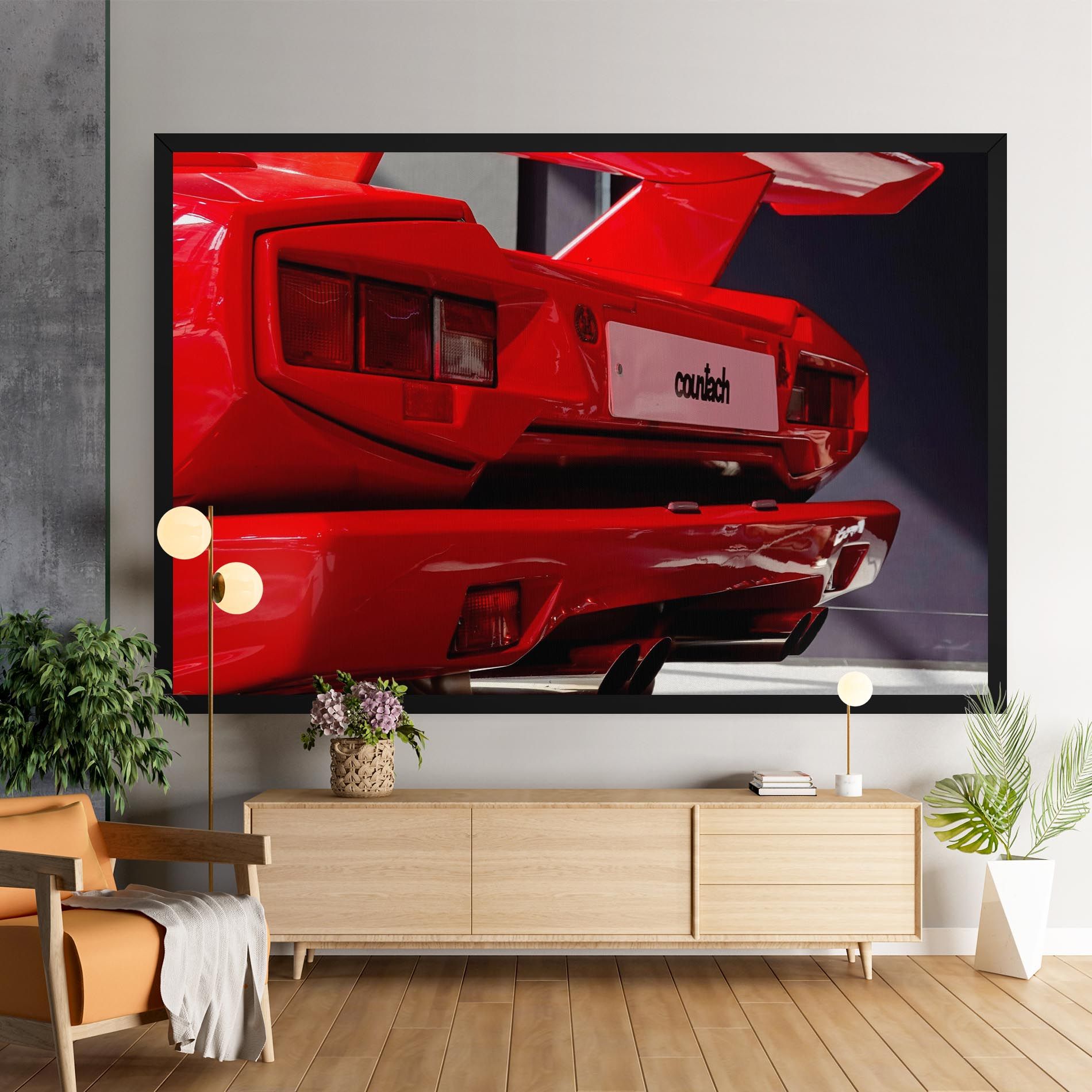 Red Rear Countach mockup 9