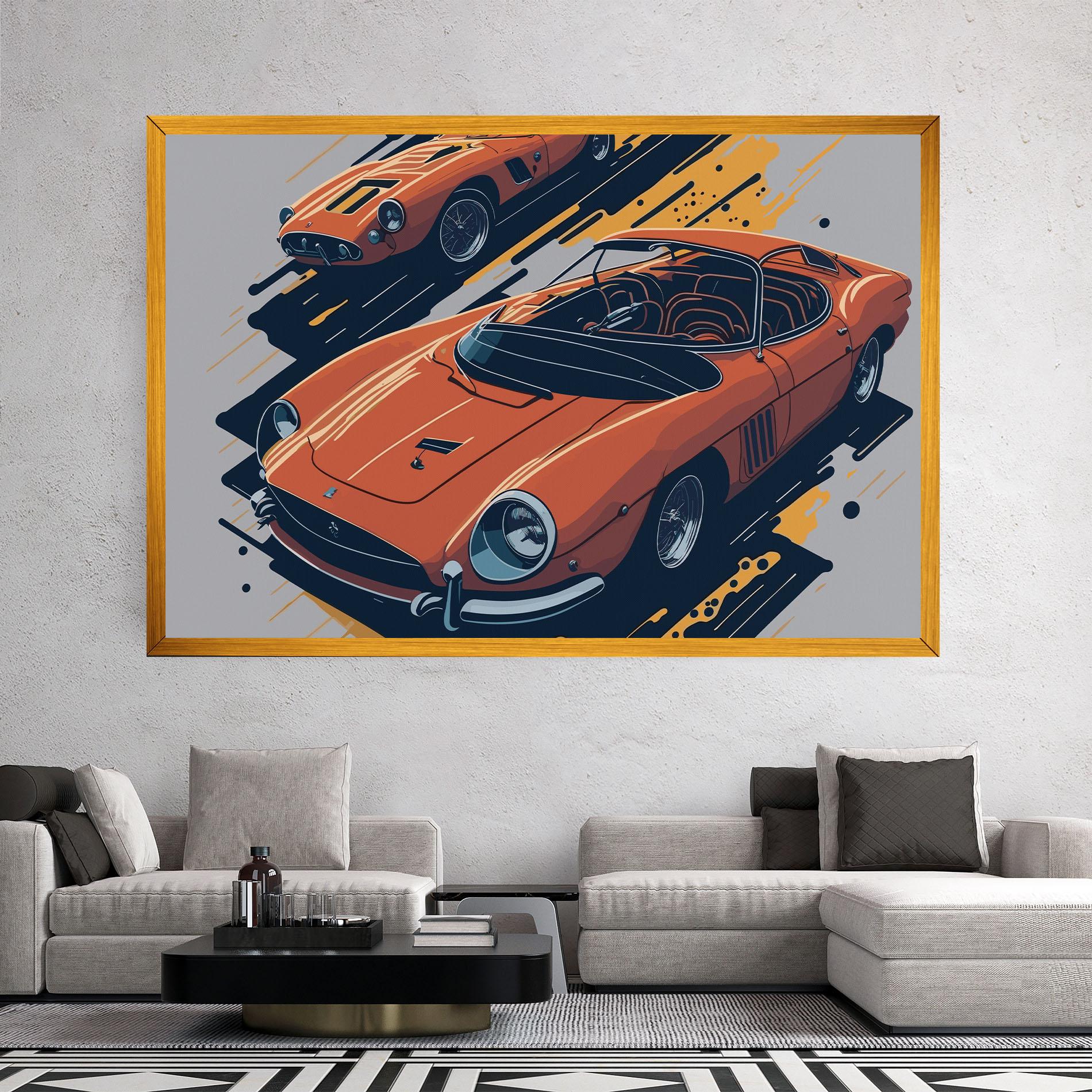 Obraz na Płótnie Ferrari 250 Gto mockup 2