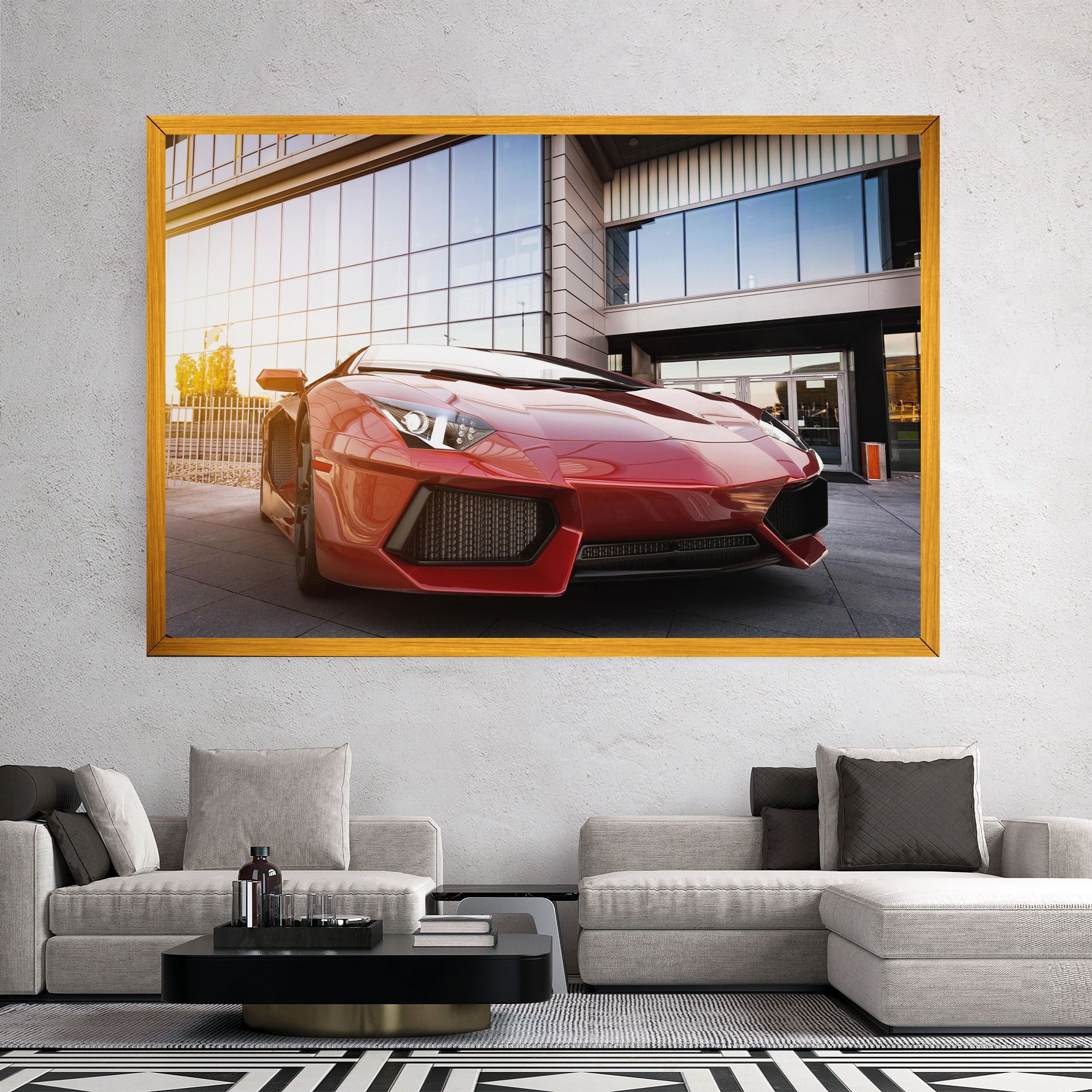 Red Lambo Outside mockup 2