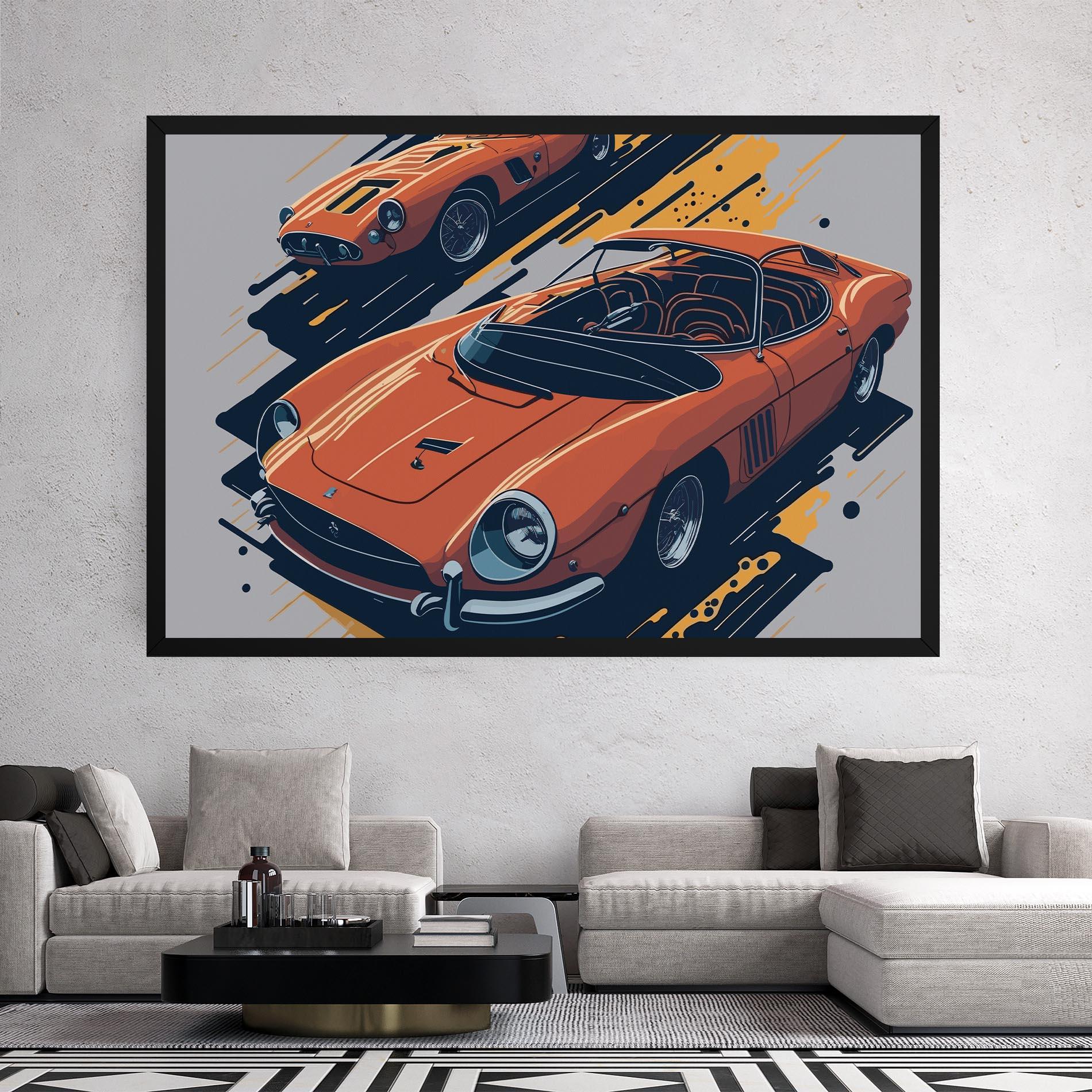 Obraz na Płótnie Ferrari 250 Gto mockup 2