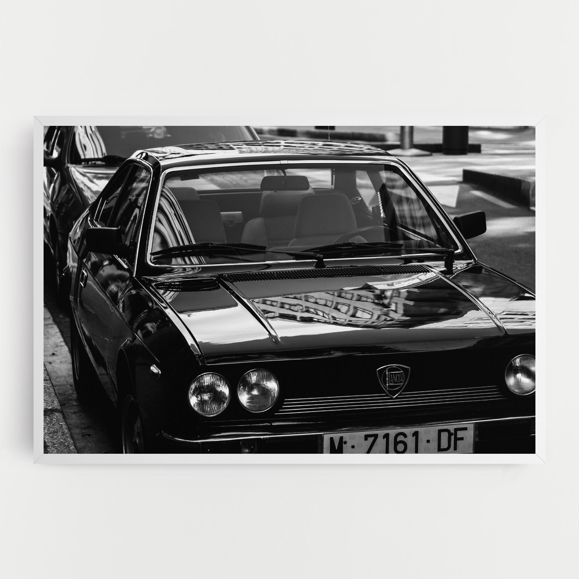 Obraz na Płótnie Black Shiny Car mockup 0