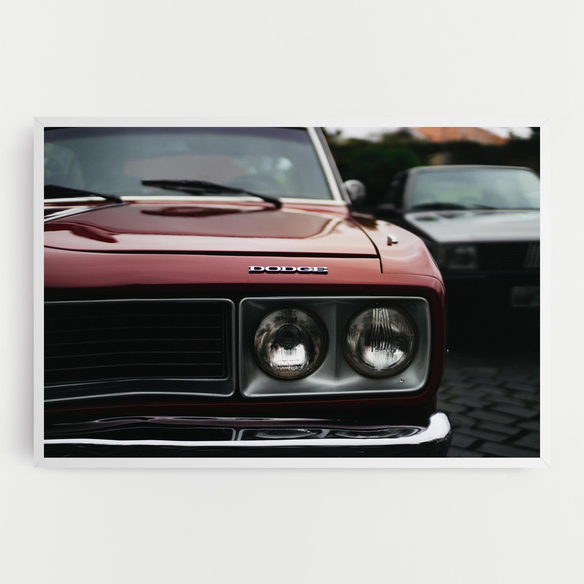 Obraz na Płótnie Dark Vintage Red mockup 0