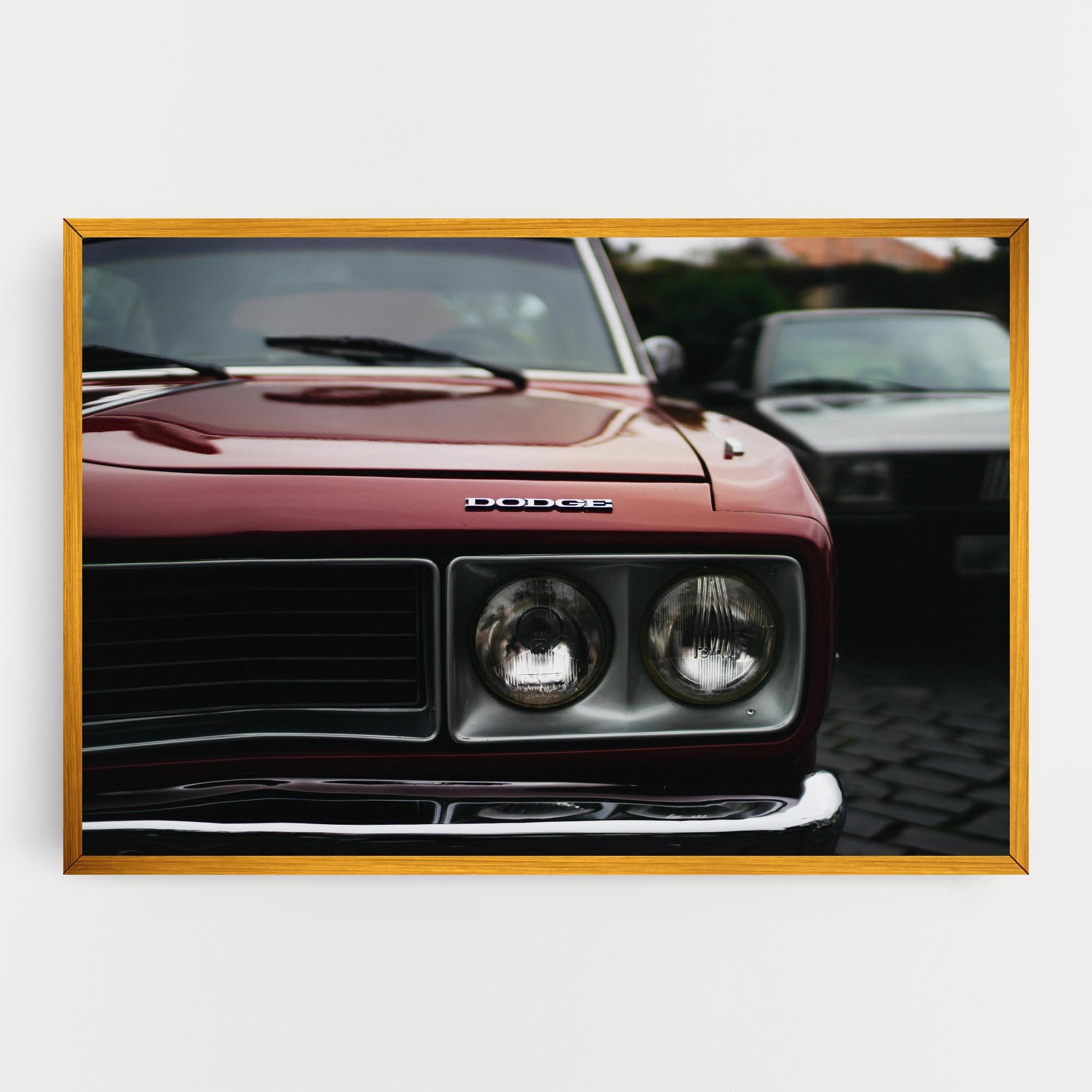 Obraz na Płótnie Dark Vintage Red mockup 0