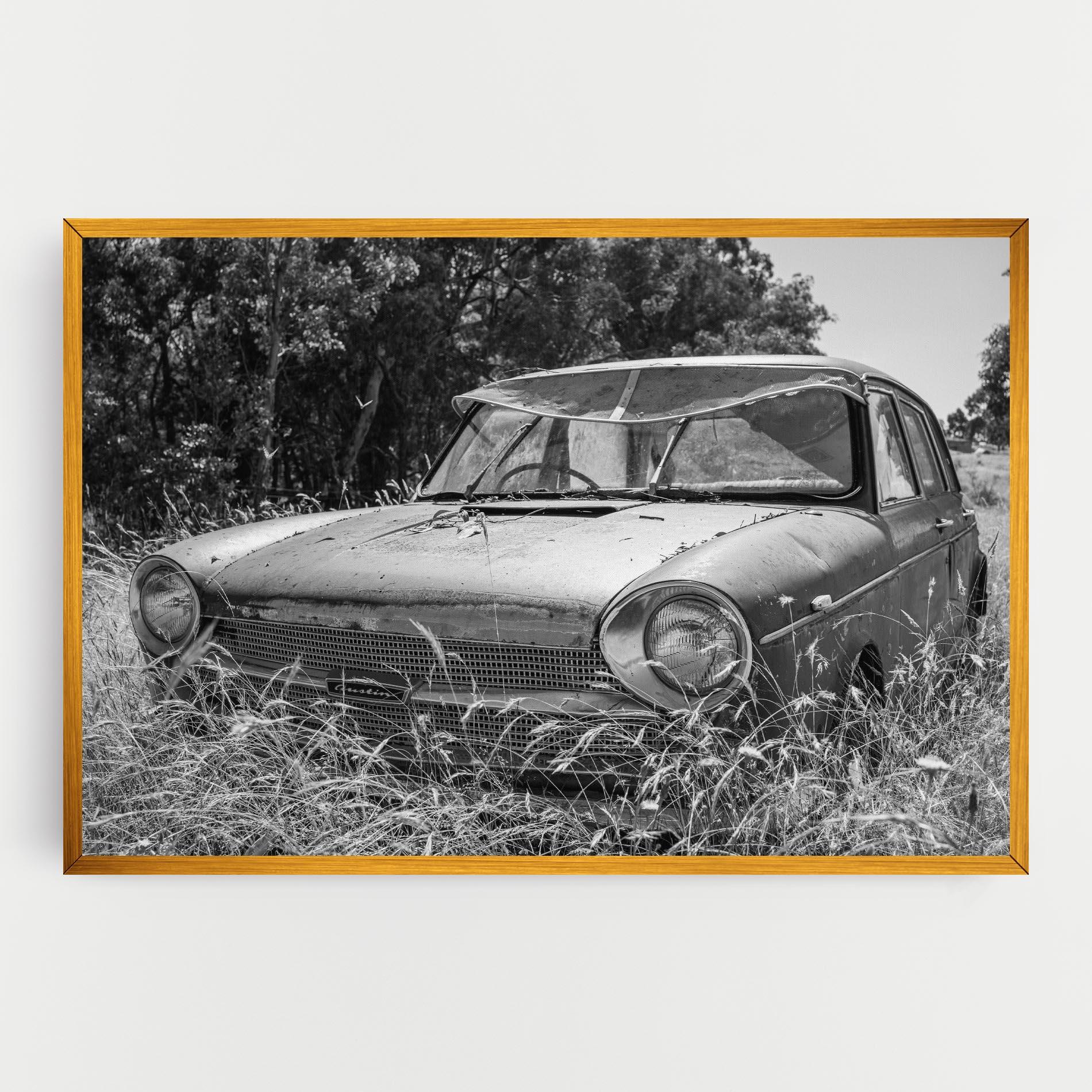 Obraz na Płótnie Old Field Car mockup 0