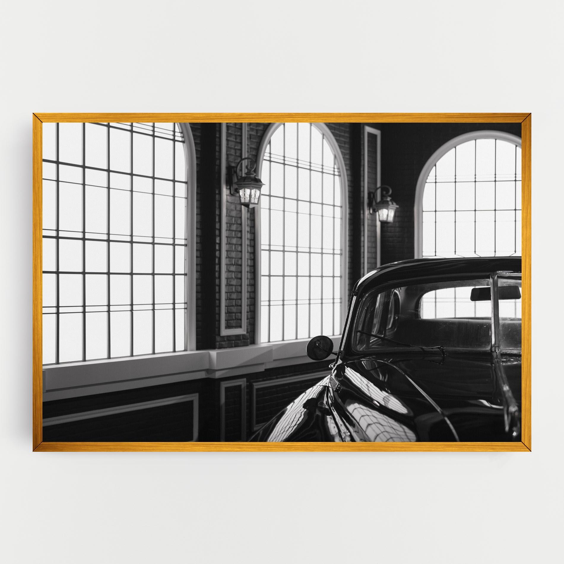 Obraz na Płótnie Window Old Car mockup 0