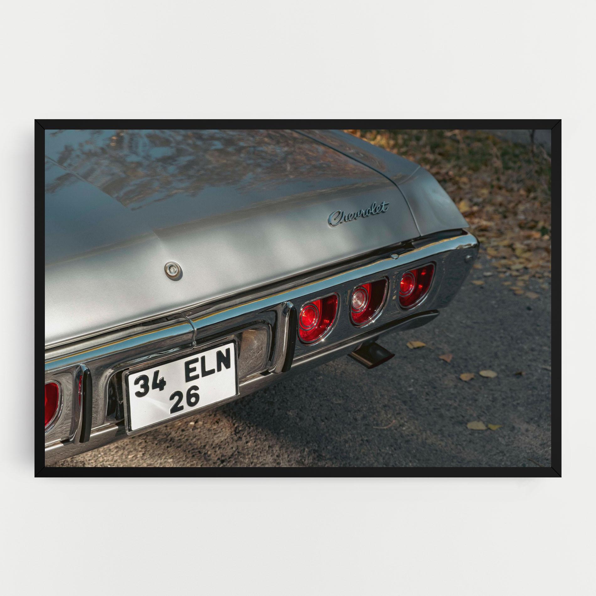 Obraz na Płótnie Old Grey Car mockup 0