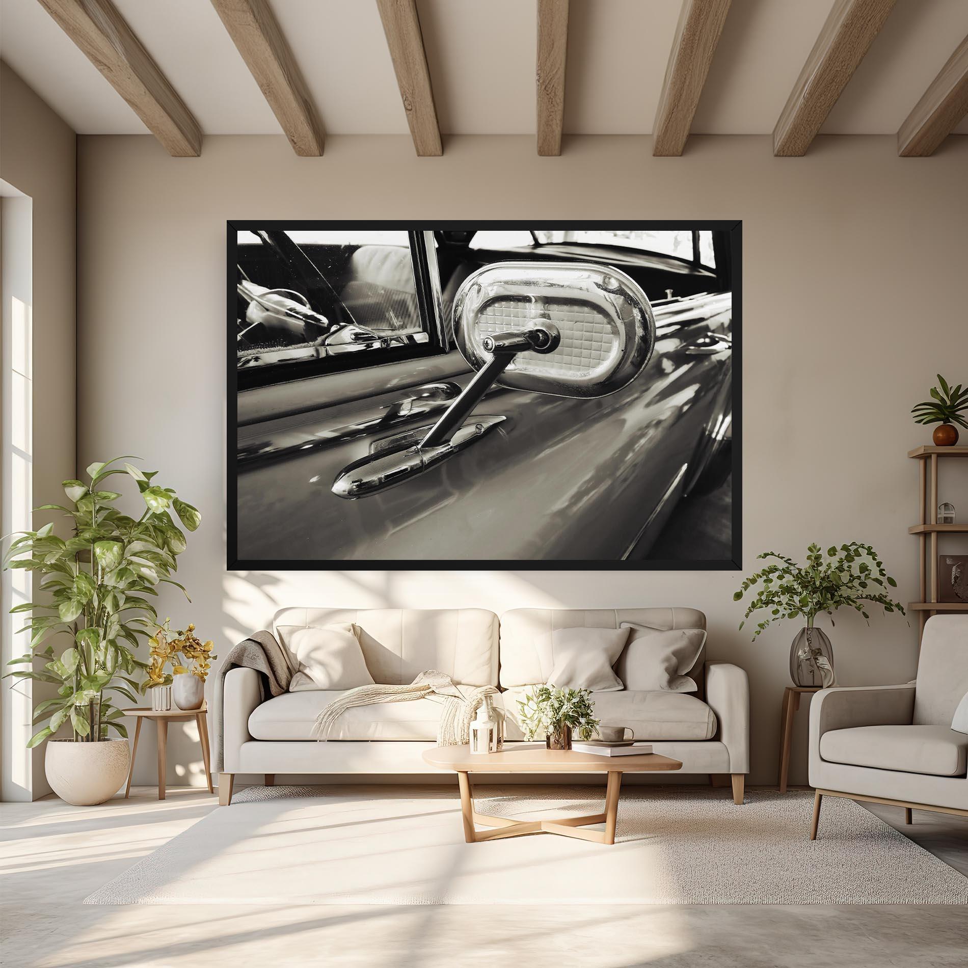 Obraz na Płótnie Close Up Grey Car mockup 6