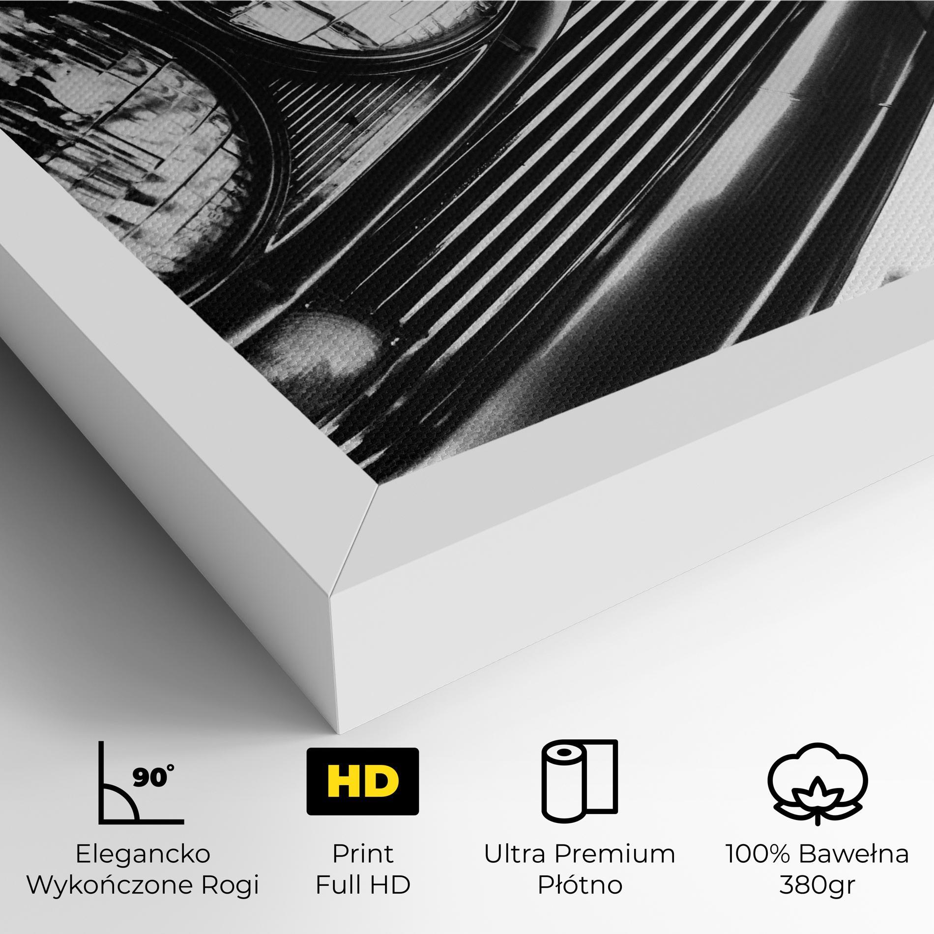 Obraz na Płótnie Old Closeup Car mockup 4