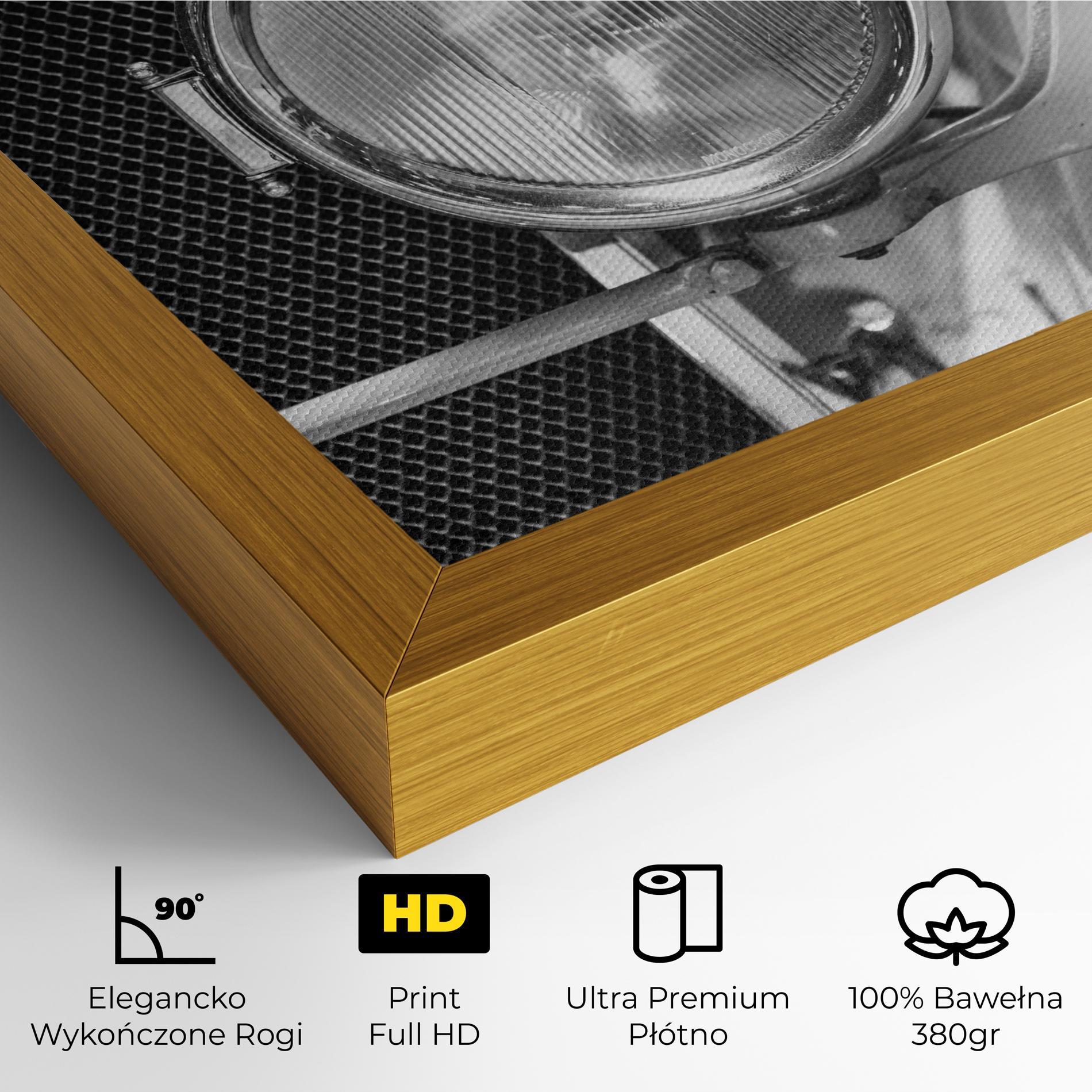 Obraz na Płótnie Closeup Grey Car mockup 4