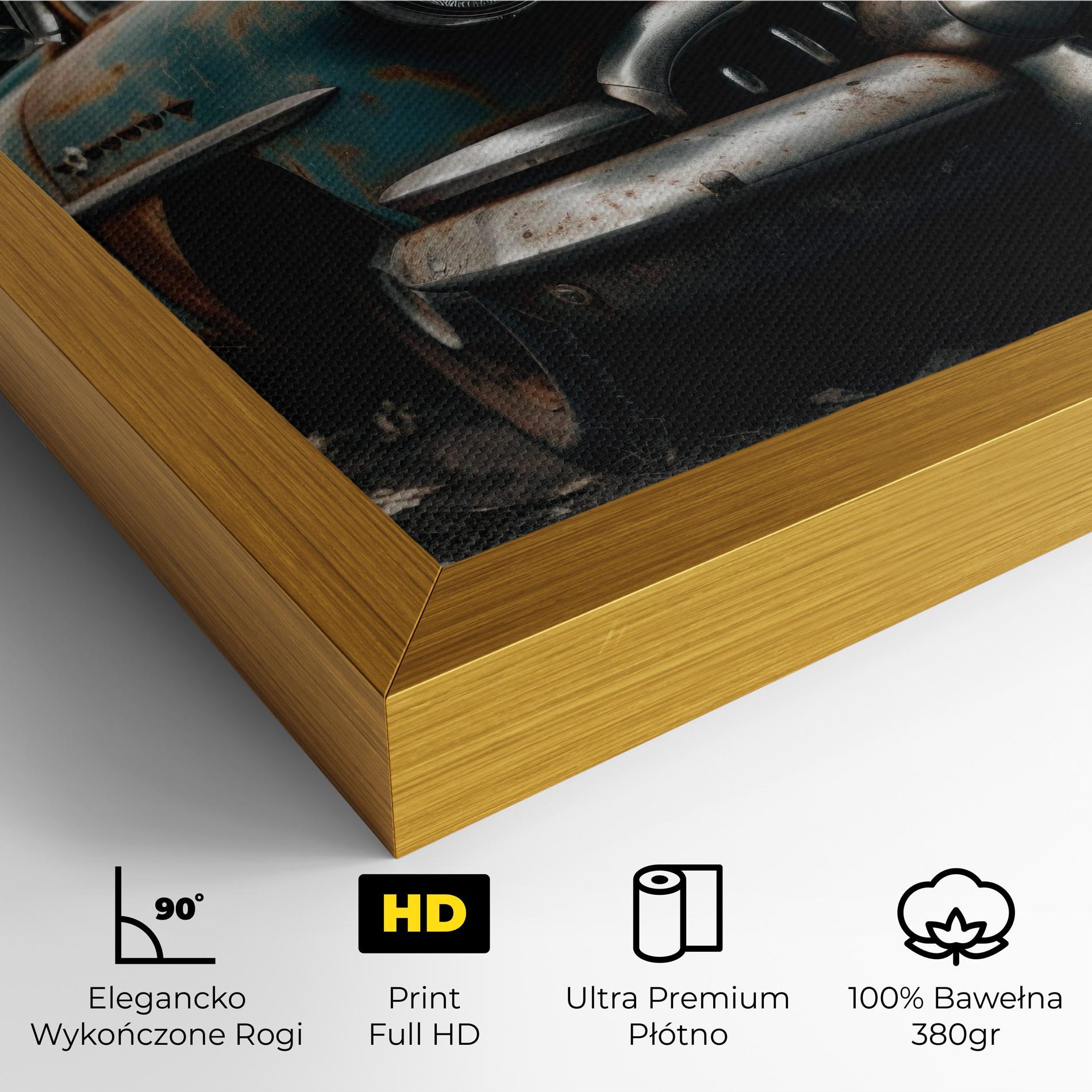 Obraz na Płótnie Old Brown Car mockup 4