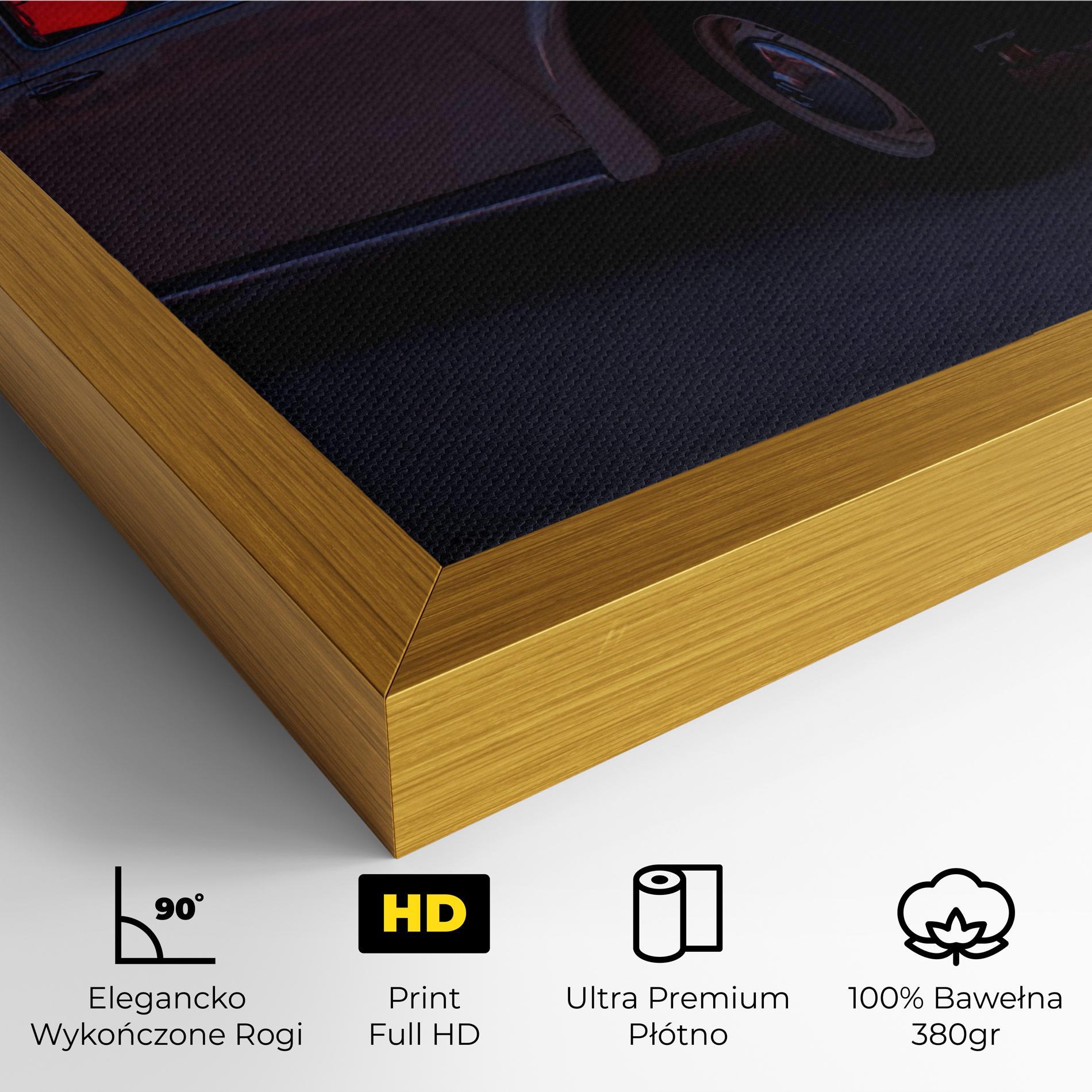 Obraz na Płótnie Old Car Sunset mockup 4