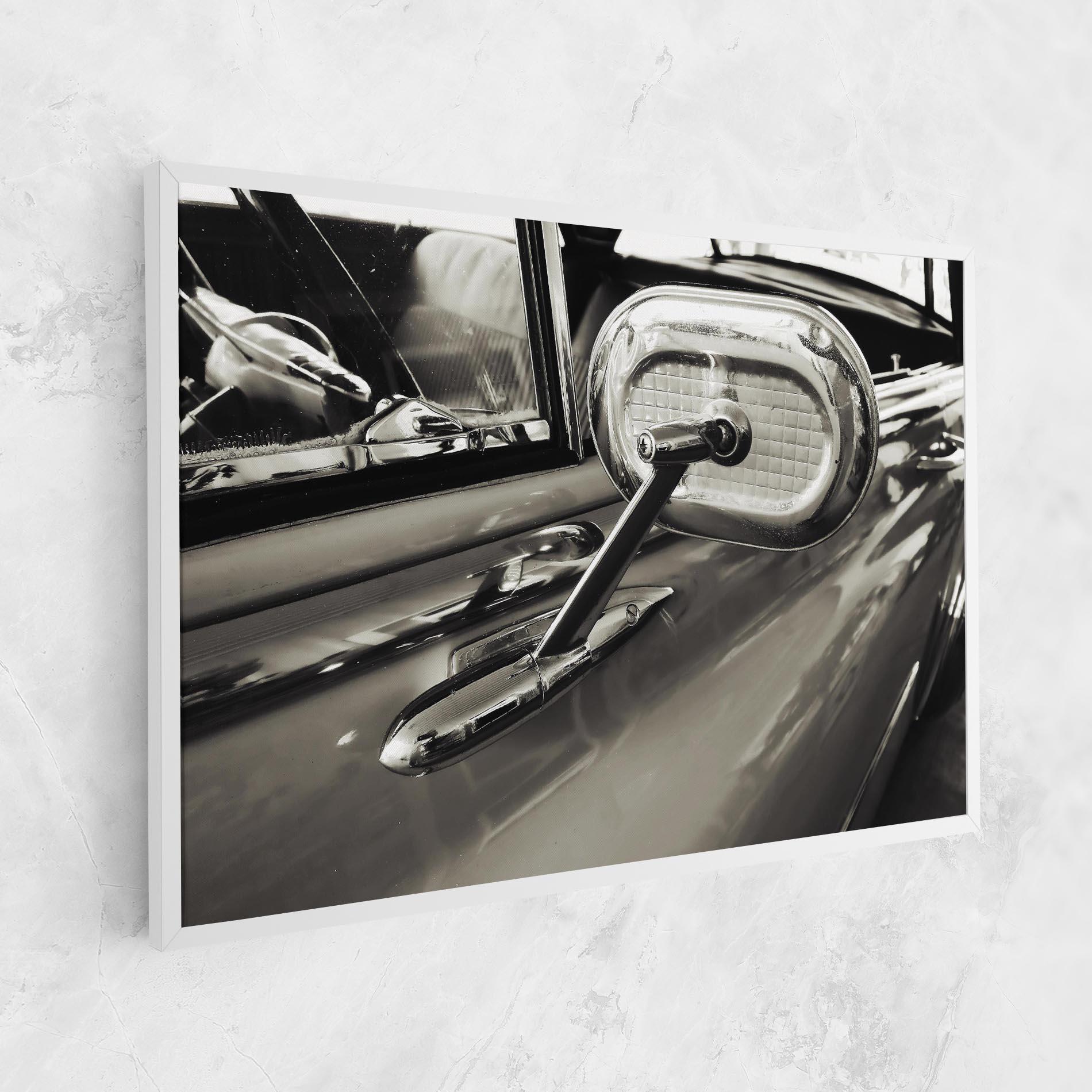 Obraz na Płótnie Close Up Grey Car mockup 1