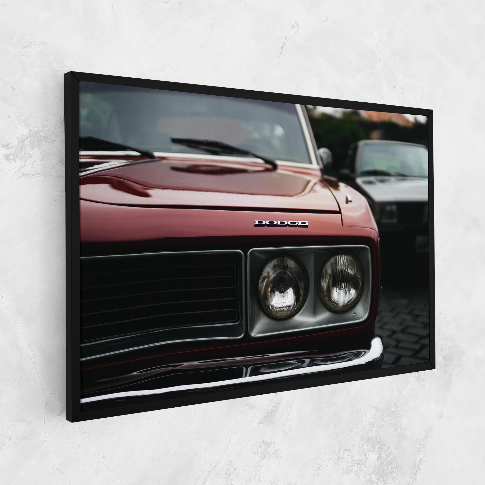 Obraz na Płótnie Dark Vintage Red mockup 1