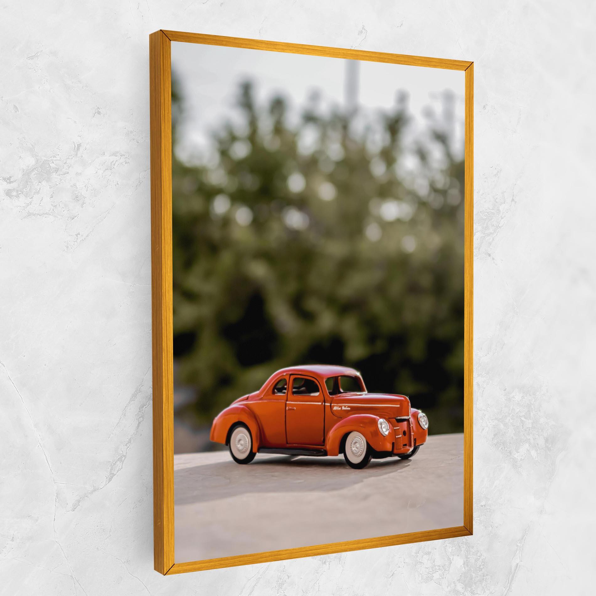 Obraz na Płótnie Vintage Orange Toy mockup 1
