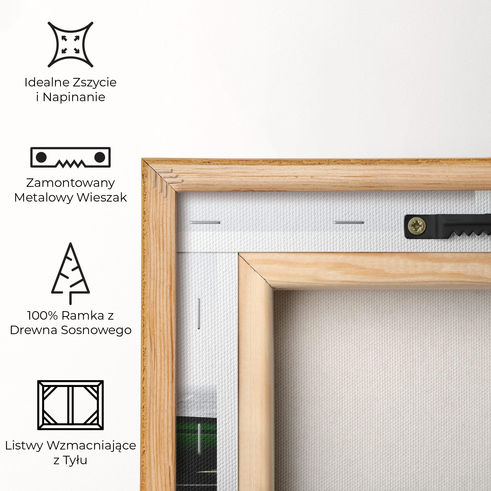 Obraz na Płótnie Nice Green Car mockup 5