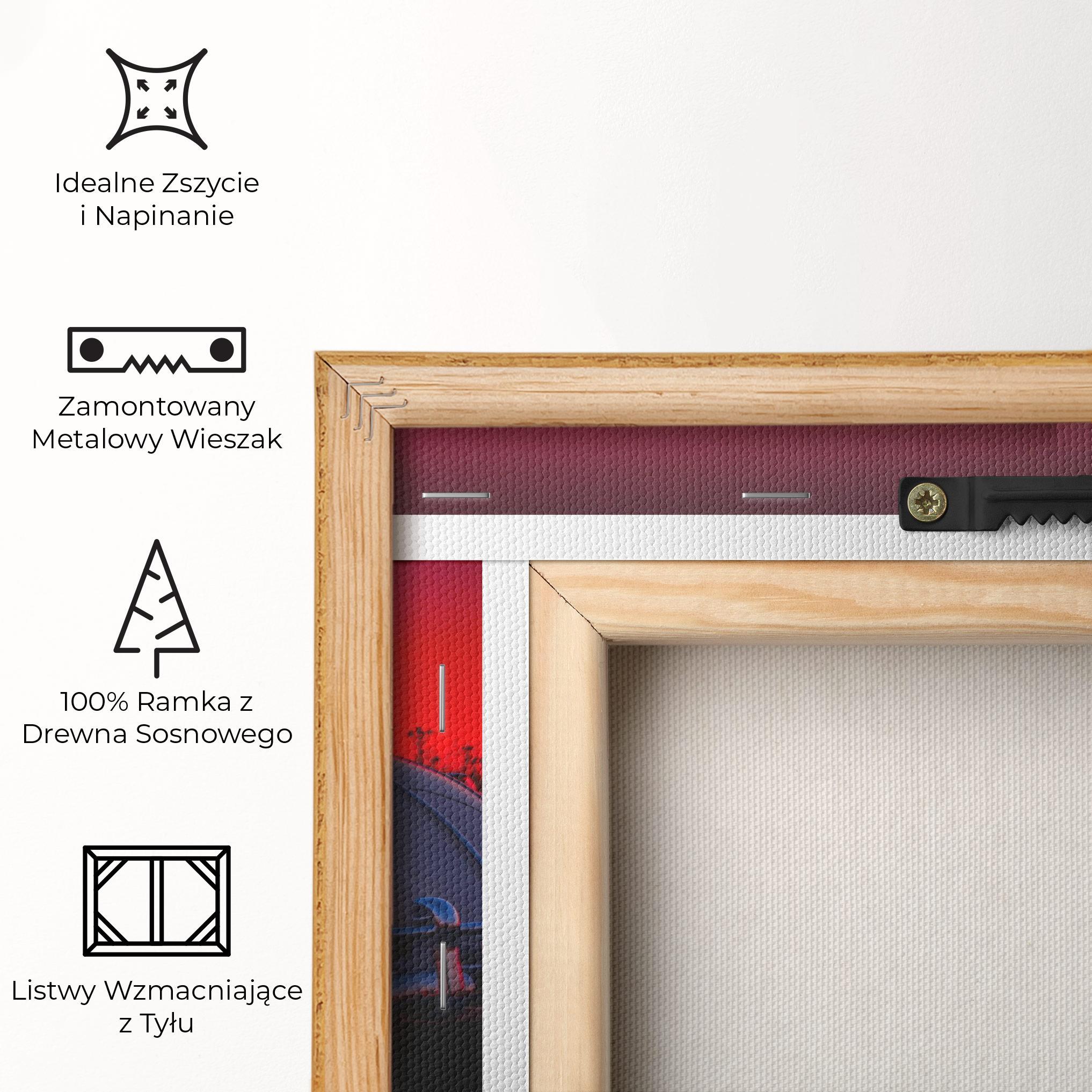 Obraz na Płótnie Old Car Sunset mockup 5