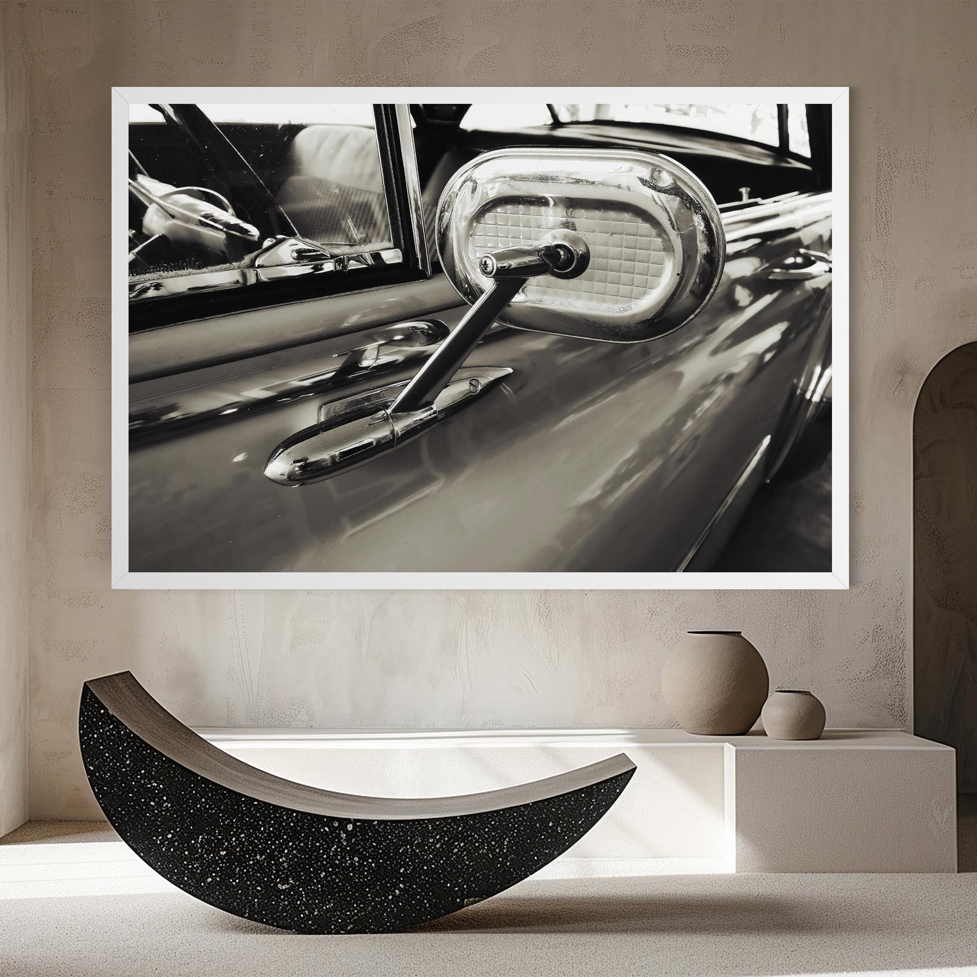 Obraz na Płótnie Close Up Grey Car mockup 8