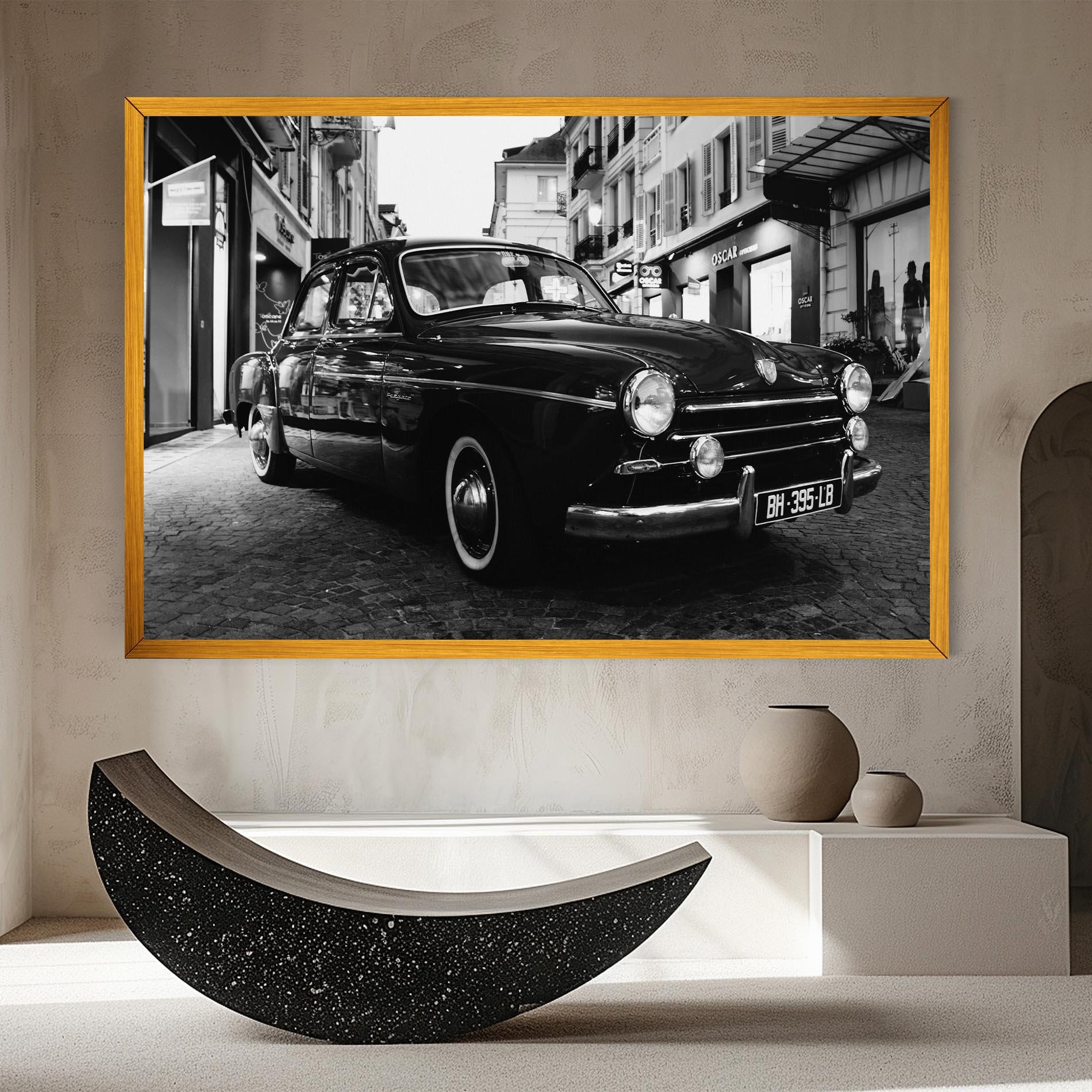 Obraz na Płótnie Pretty Black Car mockup 8
