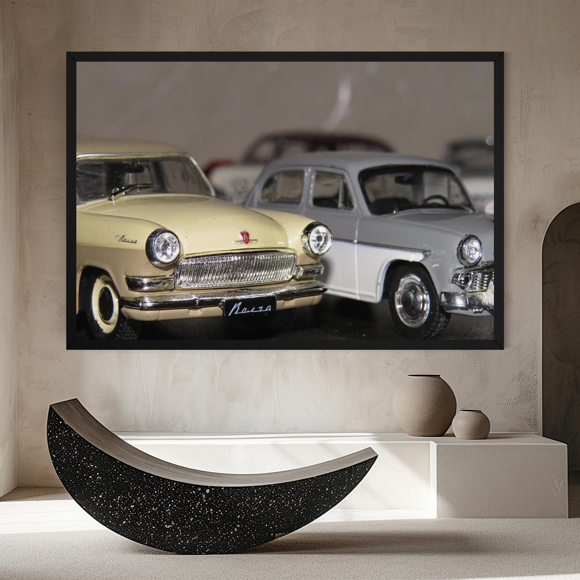 Obraz na Płótnie Cream Grey Car mockup 8