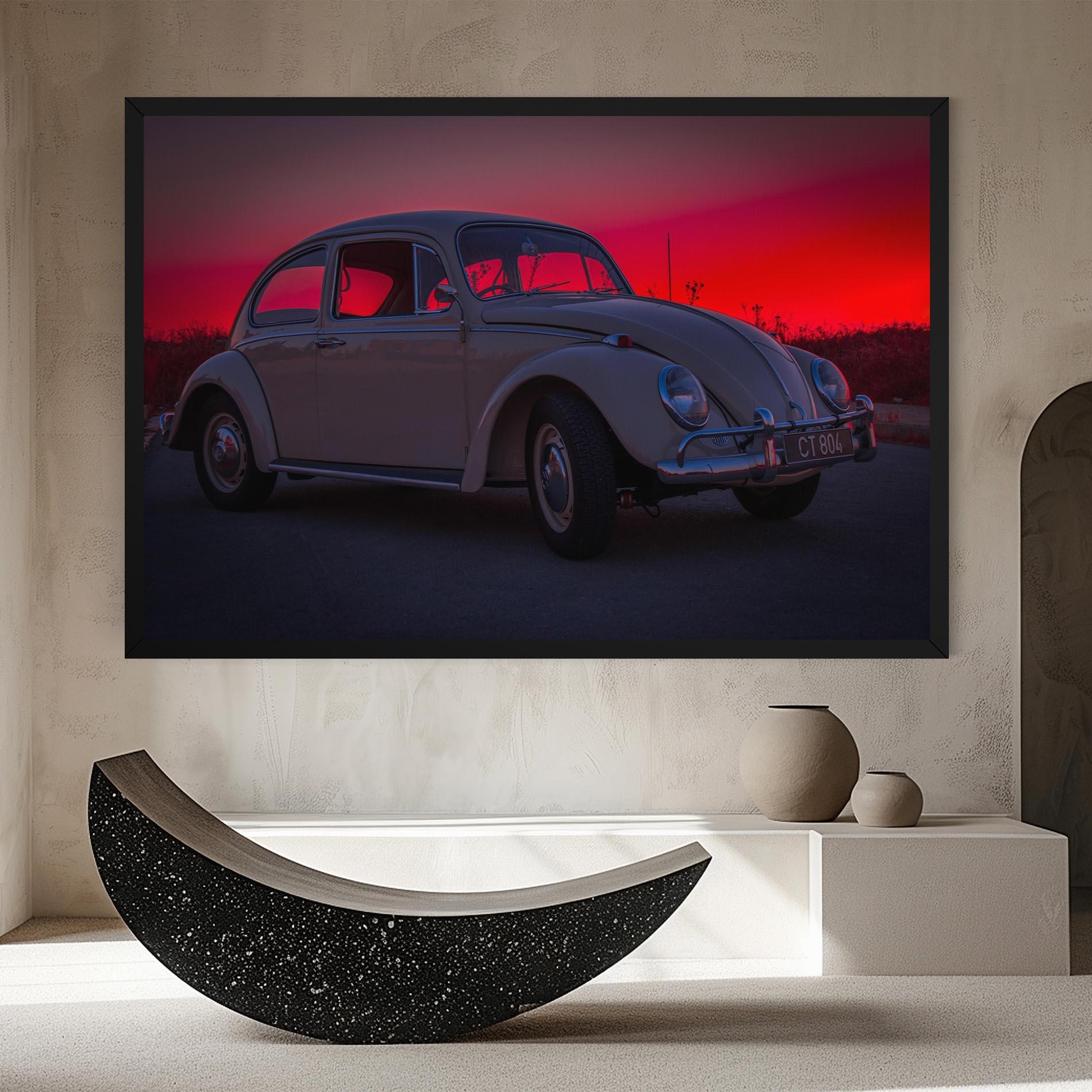 Obraz na Płótnie Old Car Sunset mockup 8