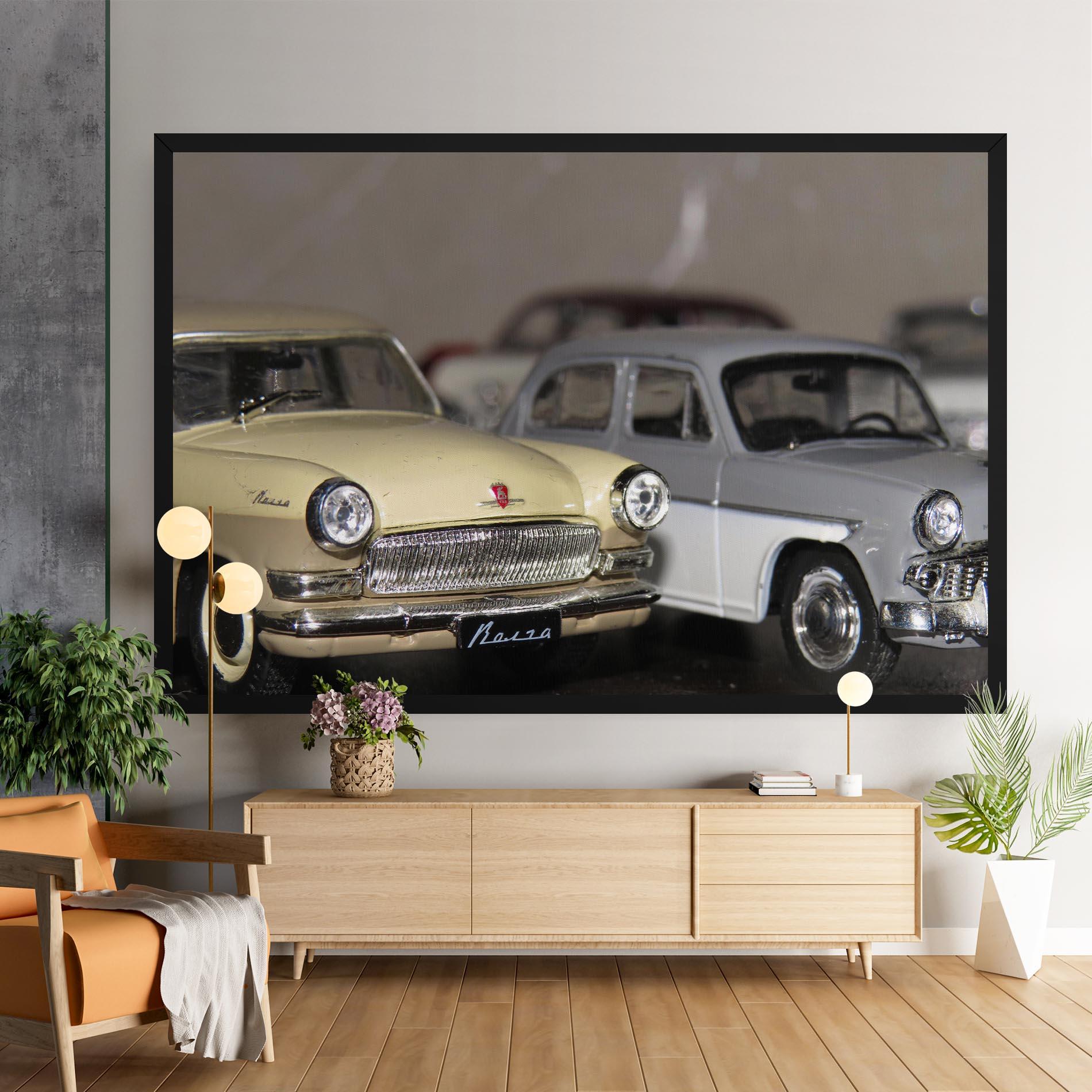 Obraz na Płótnie Cream Grey Car mockup 9