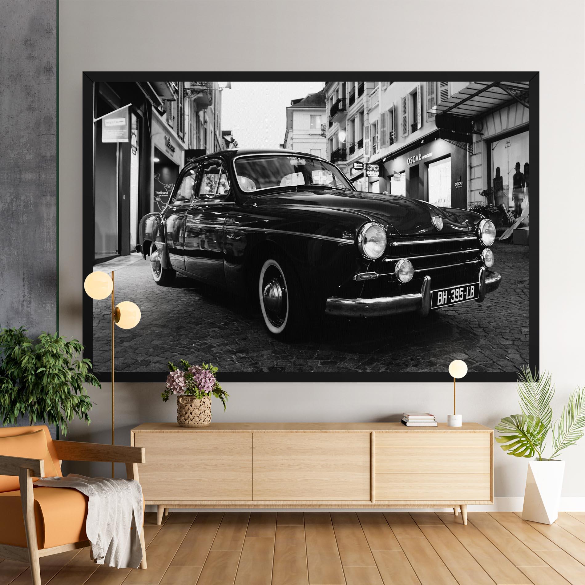 Obraz na Płótnie Pretty Black Car mockup 9